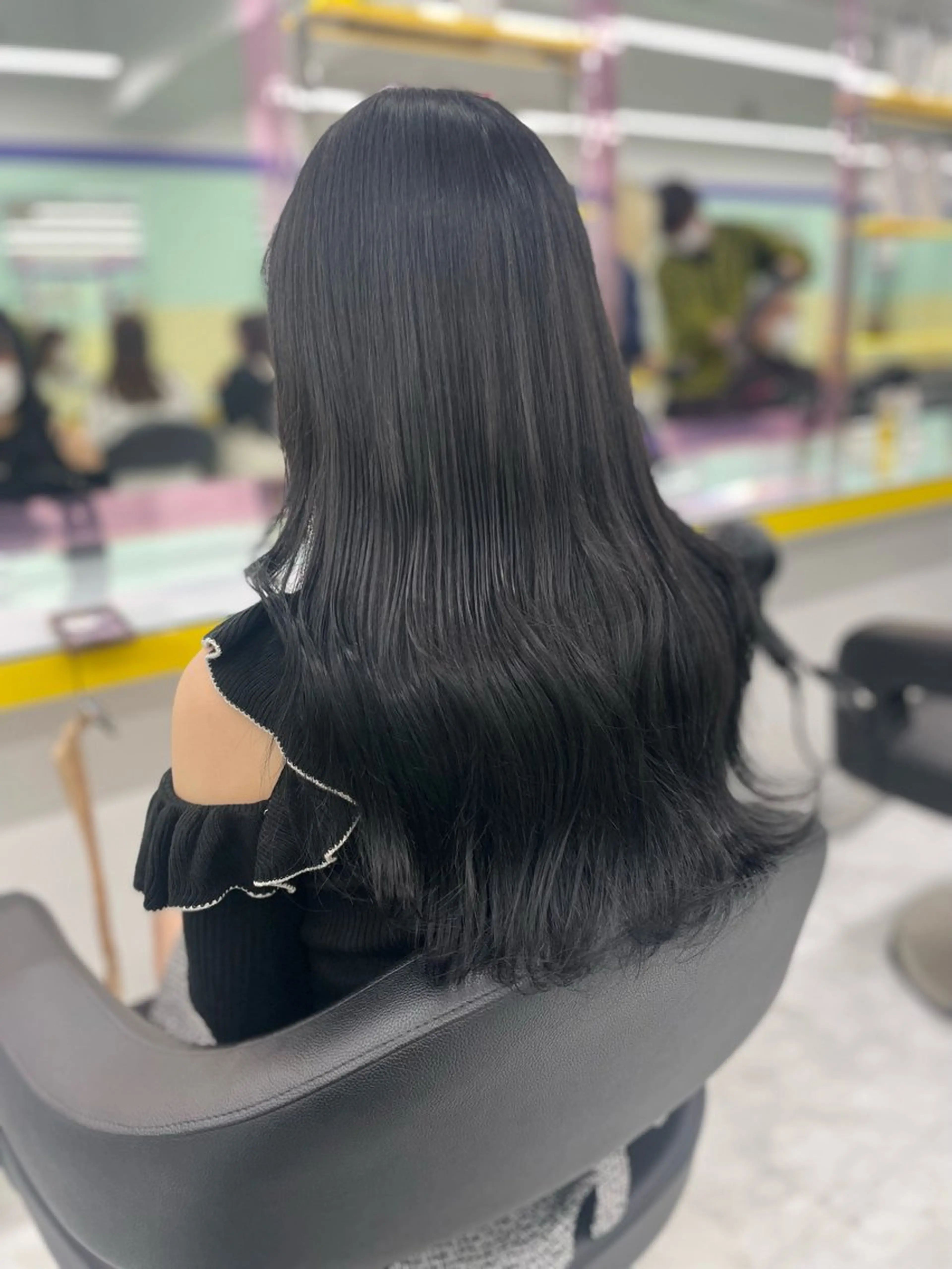 ロング カラー ヘアアレンジ カット ヘアカラー トリートメント 💕透明感暗髪💕 りくのヘアスタイル