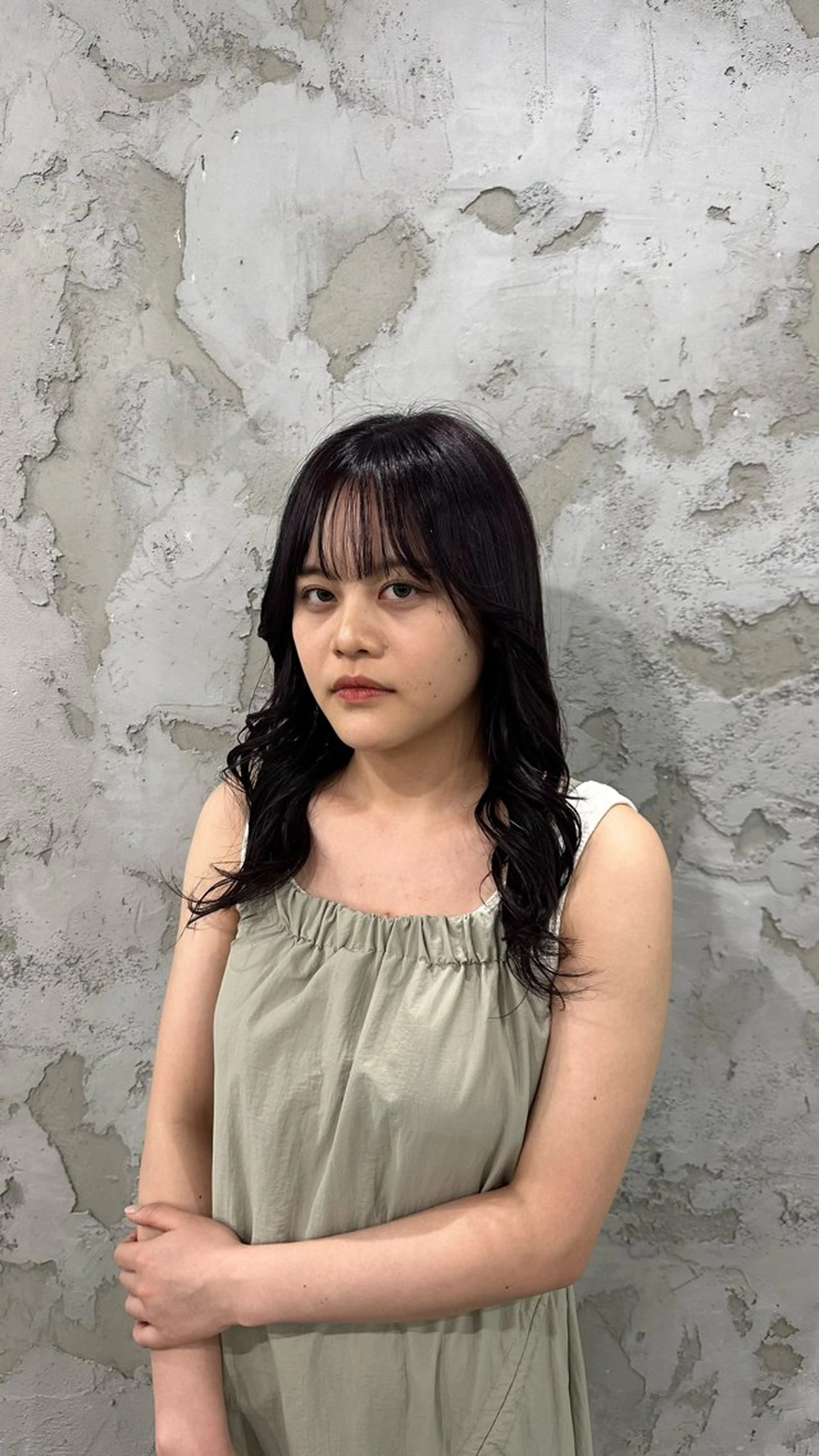 セミロング Iwama momokaのヘアスタイル