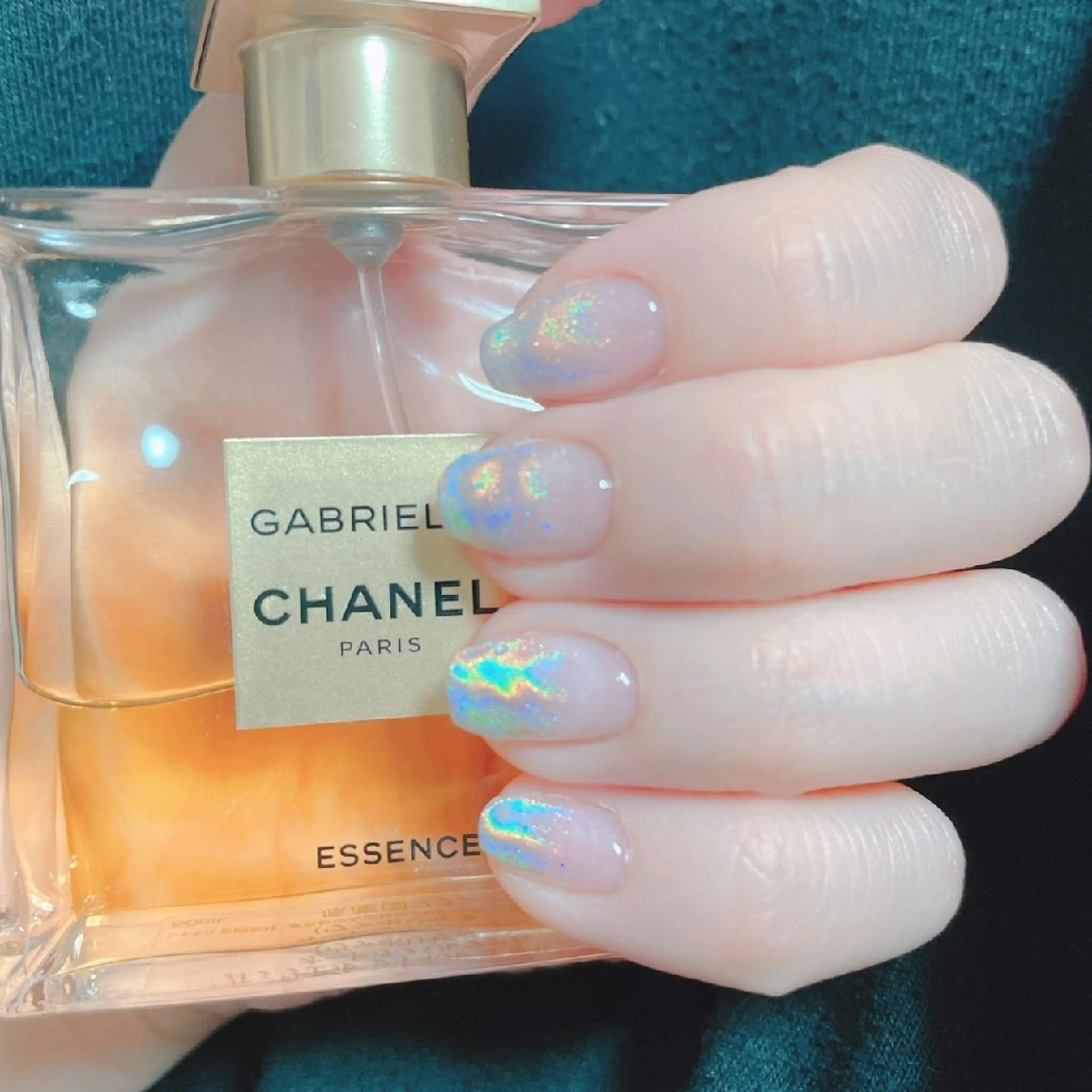 ネイル グラデーション ミラーネイル ハンドネイル ハンドケア プライベートサロン RosyLily所属・プライベートサロン Rosy Lilyのネイルデザイン