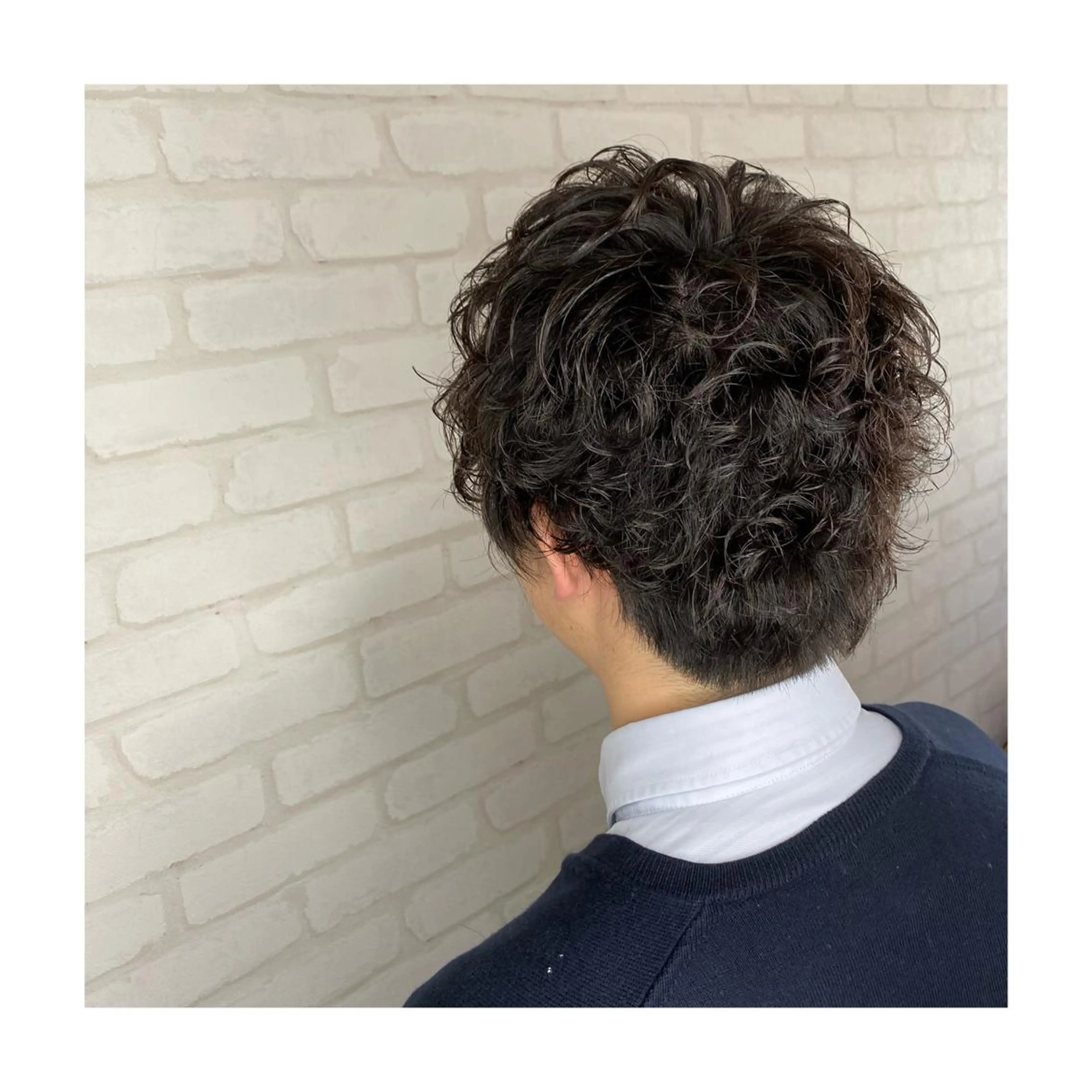 ショート パーマ メンズ メンズパーマ ヘアメイクモデル 募集中💛kinoのヘアスタイル