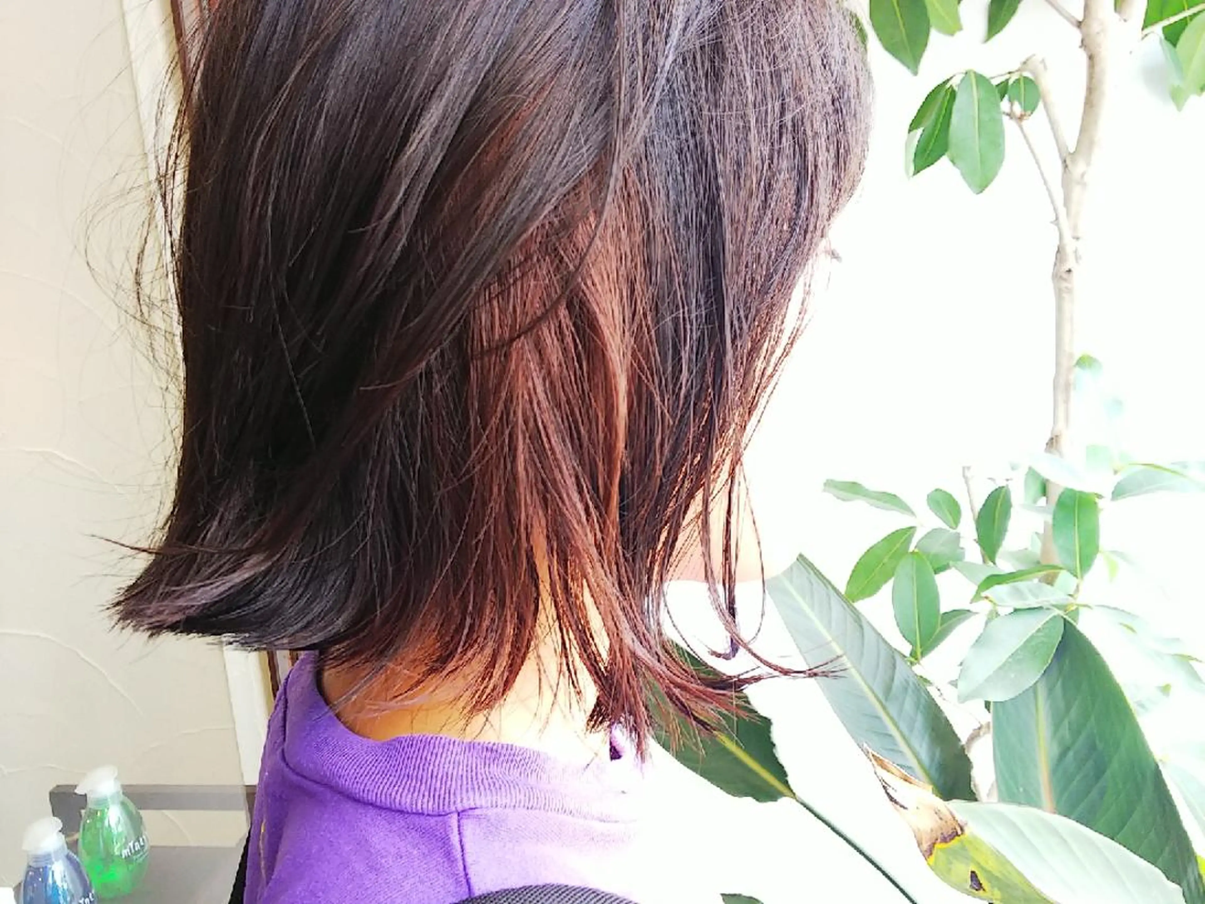 ミディアム 学生 髪質改善&白髪ぼかし カラー♡店長みやけ♡のヘアスタイル