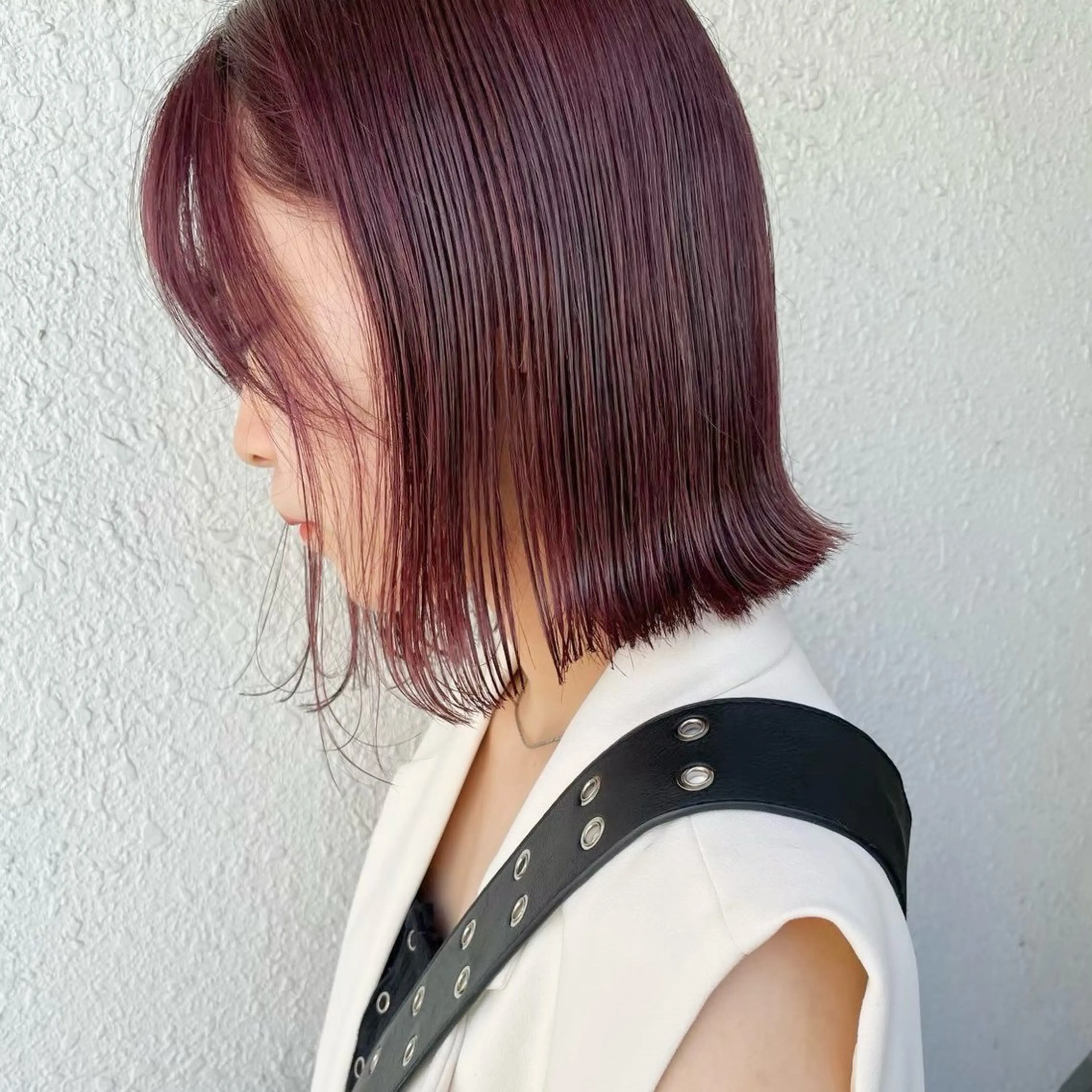 ショート カラー ボルドーカラー ダブルカラー レッドカラー 🎀縮毛矯正🎀 ツヤ髪⭐️/RUI♡のヘアスタイル