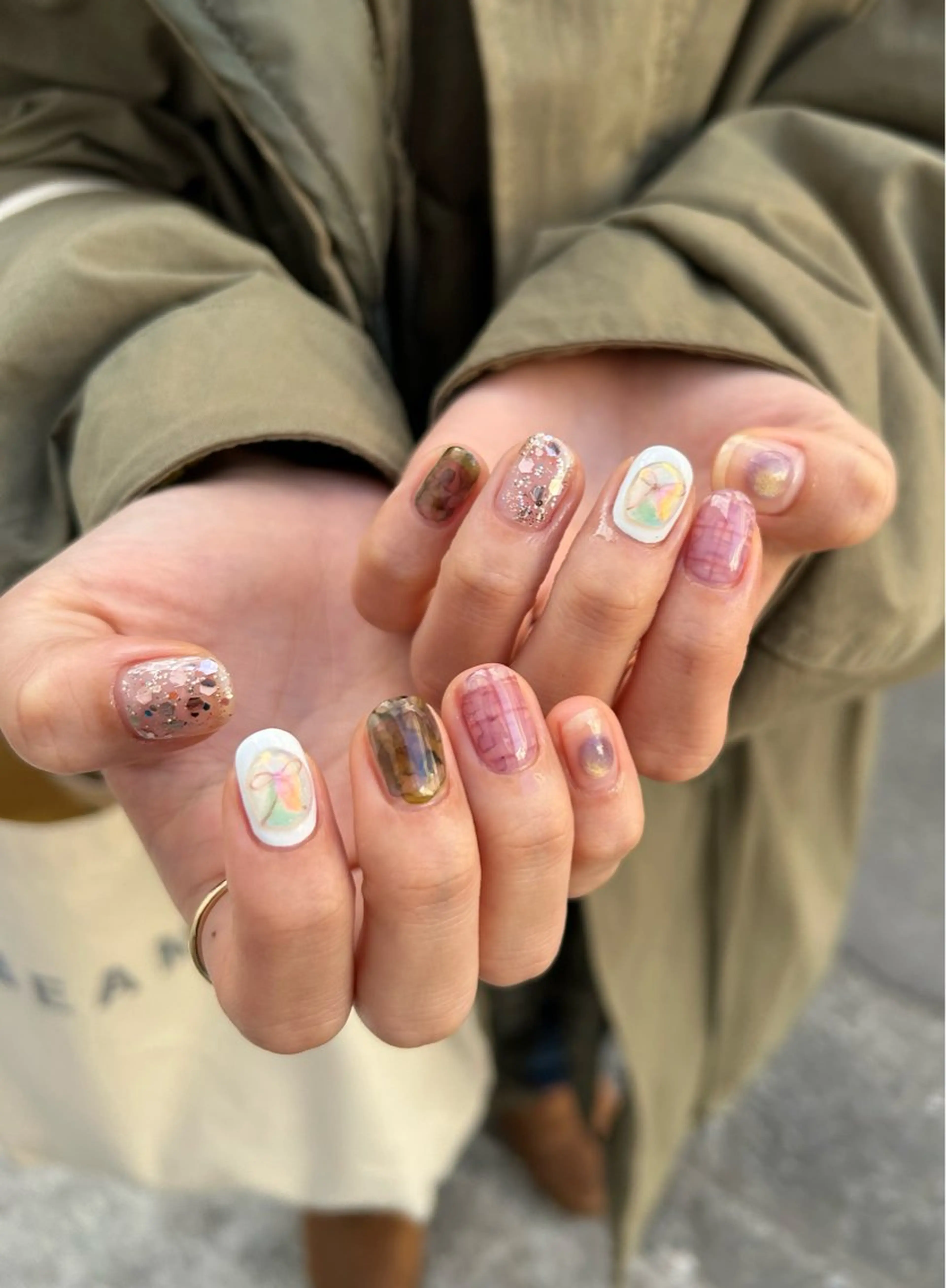 ネイル アートネイル 持ち込み yumi/広尾/渋谷 /シンプルネイルのネイルデザイン
