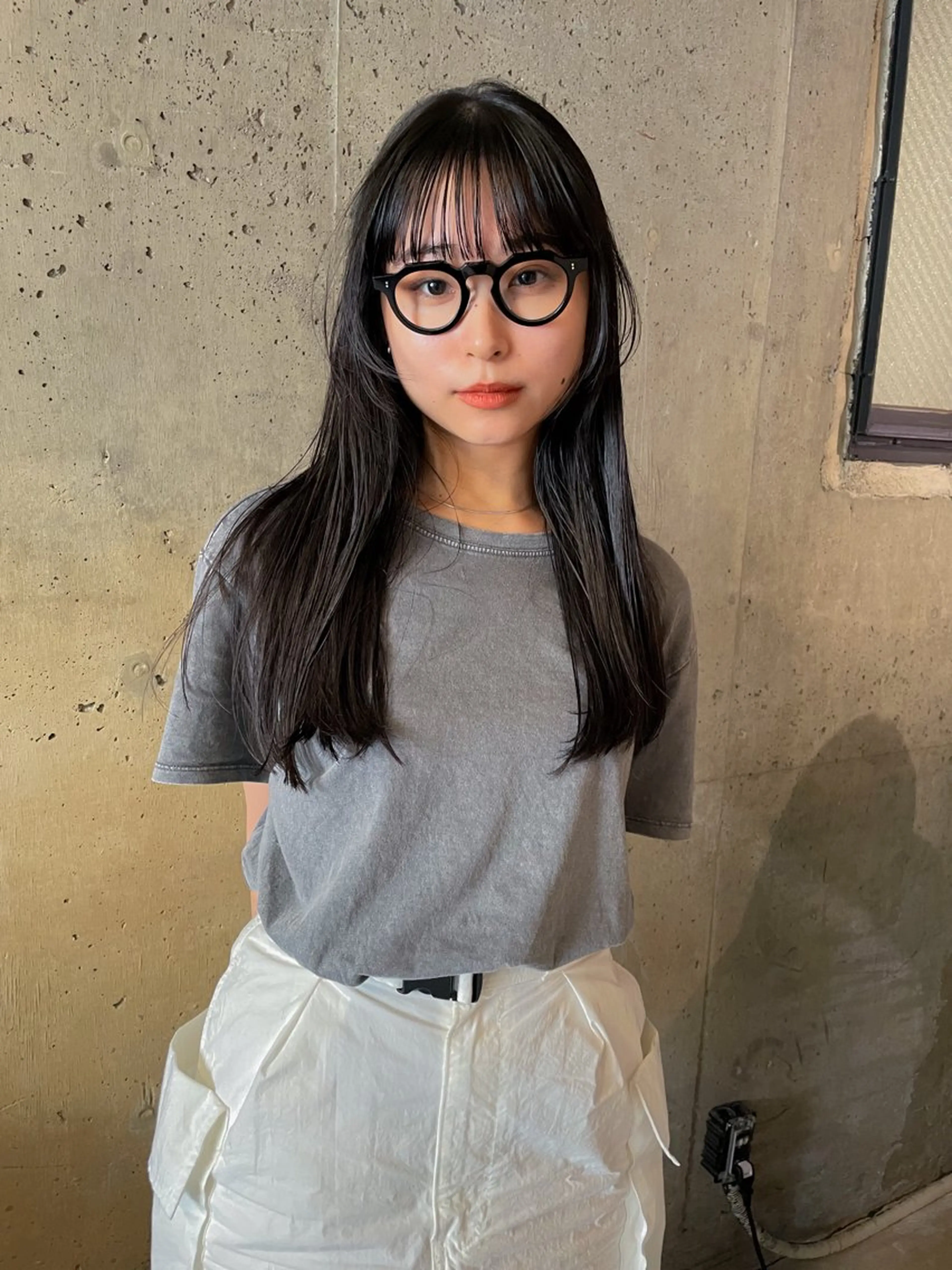 ロング カラー パーマ/レイヤー 岩山丈一郎のヘアスタイル