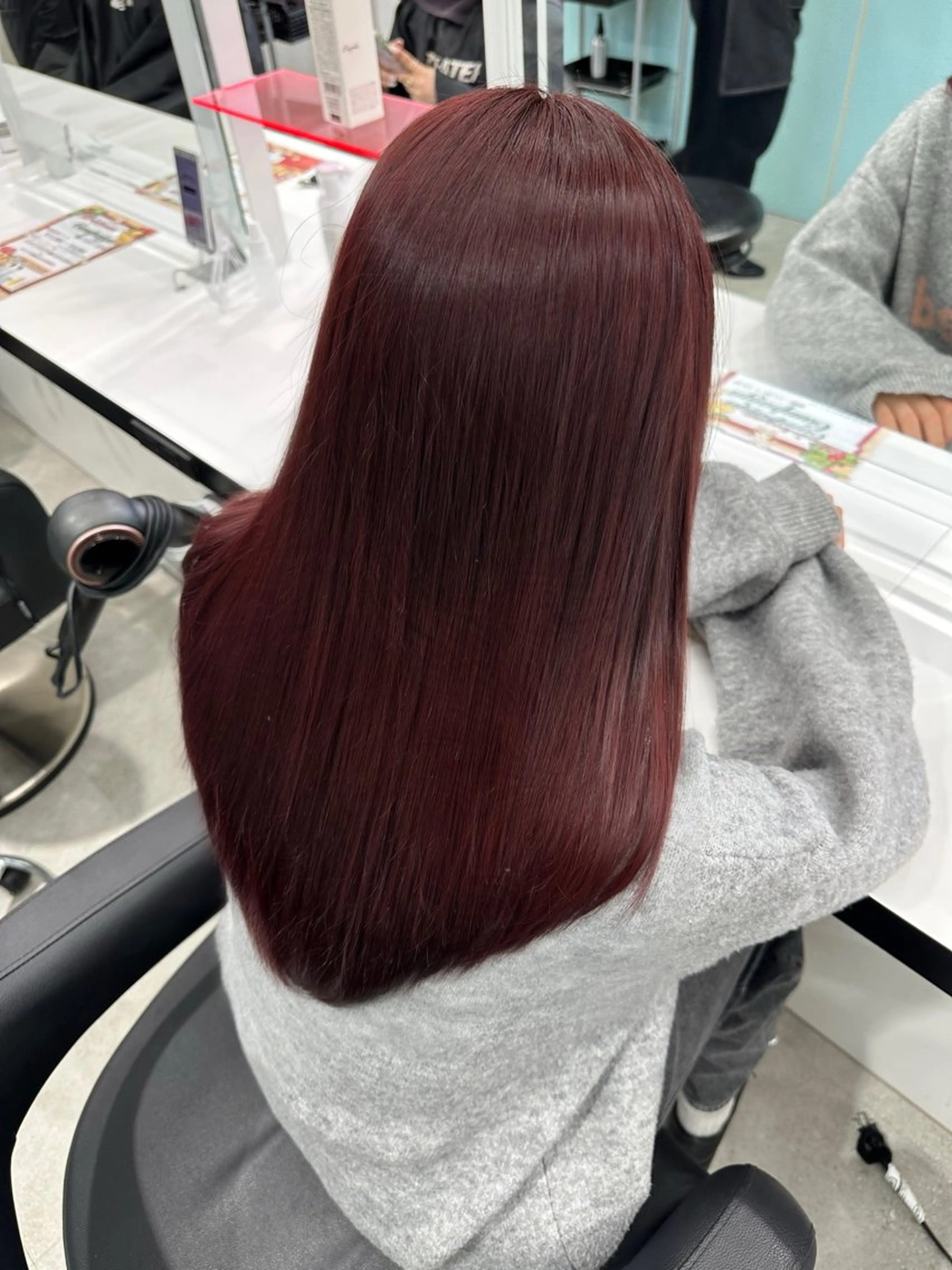 ロング カラー カット ヘアカラー 🍒ワイン系 ウルフカット🍒拓未のヘアスタイル