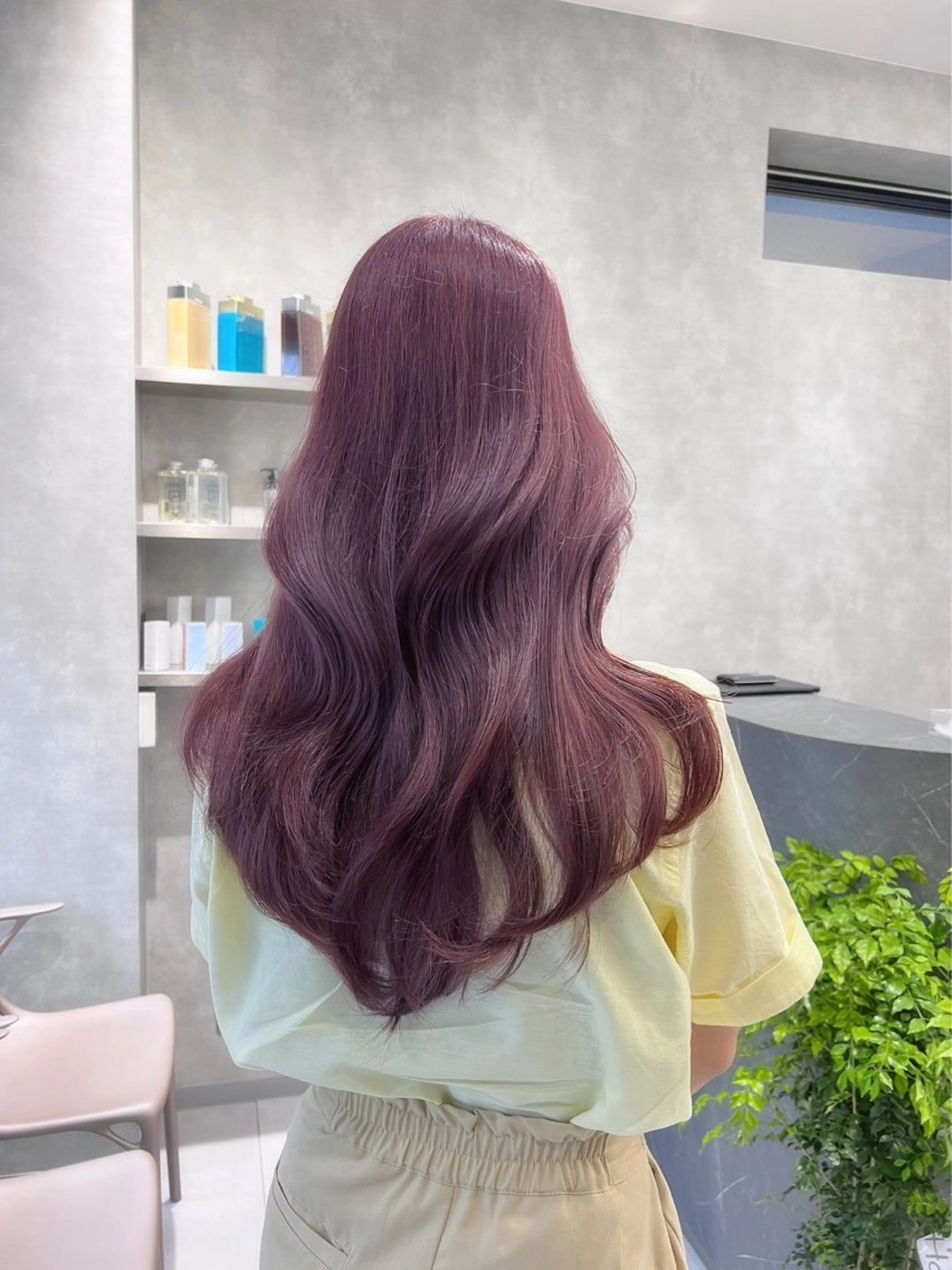 ロング カラー ヘアアレンジ 艶カラー/アイドル 前髪/内藤　輝のヘアスタイル