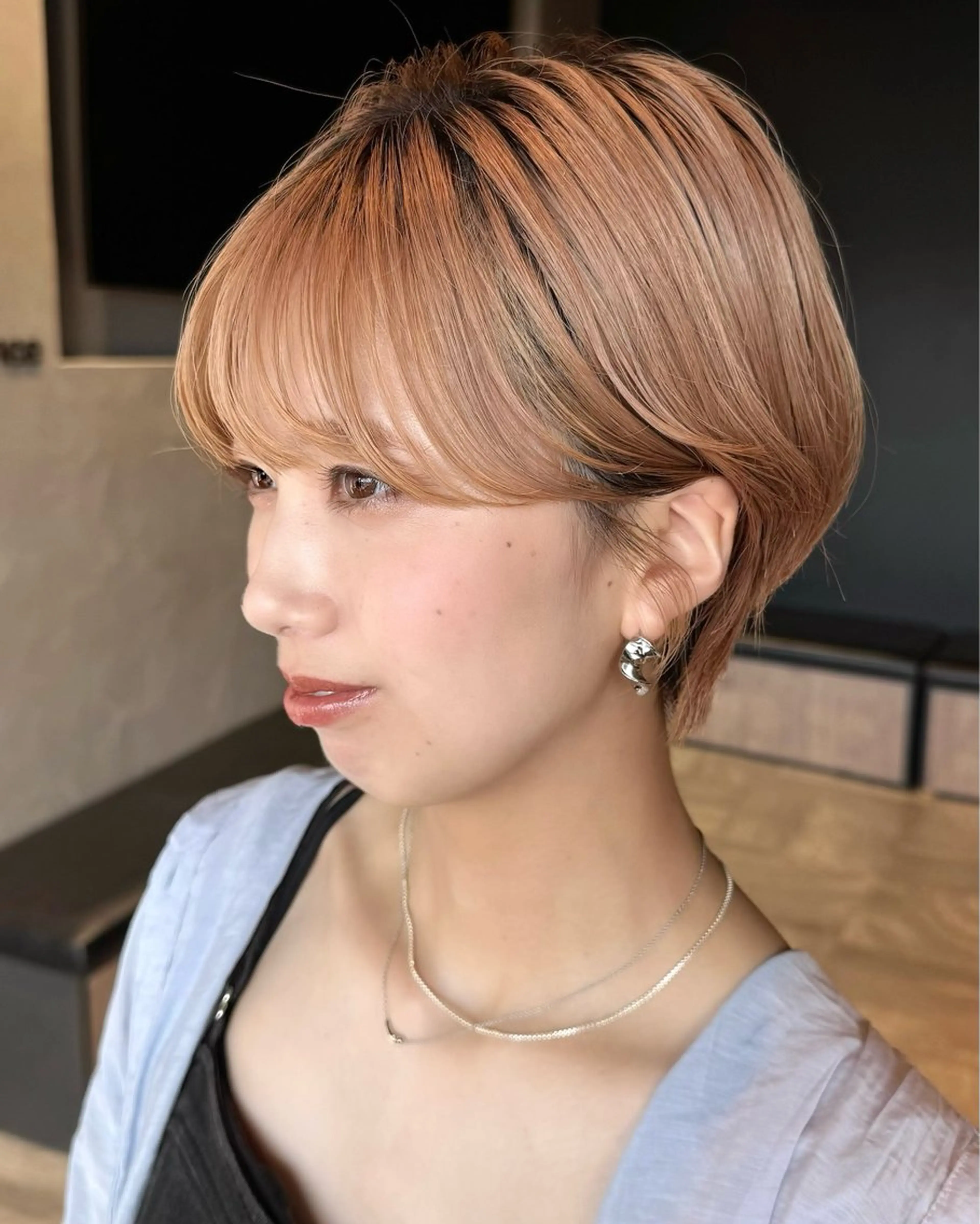 ミディアム 顔周りカット 似合わせカット カット トリートメント レイヤー/透明感/ 艶髪/kana 🩰のヘアスタイル