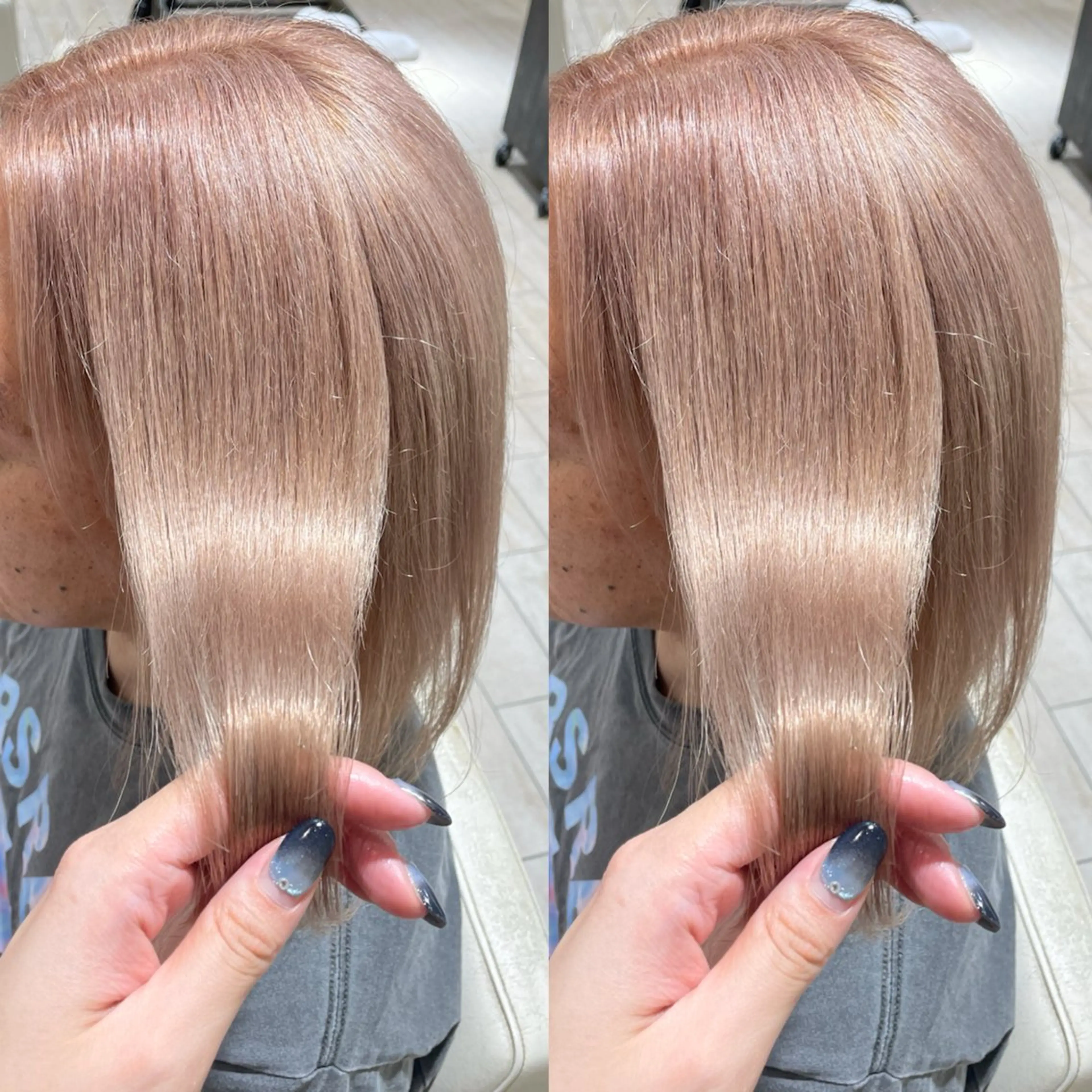 カラー メンズ メンズハイトーン ベージュカラー ハイトーンカラー ハイトーンベージュ ヘアカラー スズキ　マリ 🎱8月限定価格のヘアスタイル