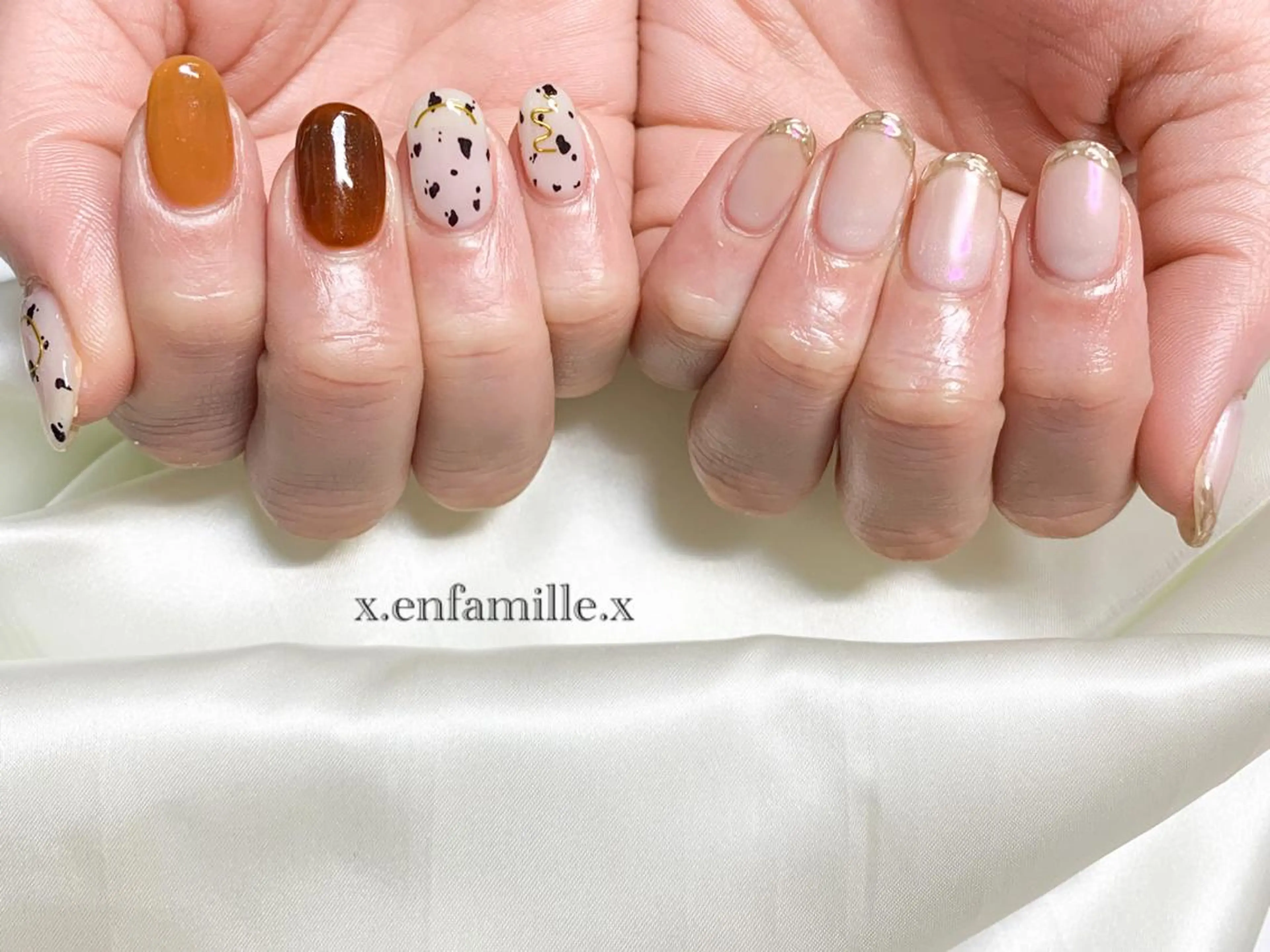 ネイル ハンドネイル nail salon en familleのネイルデザイン