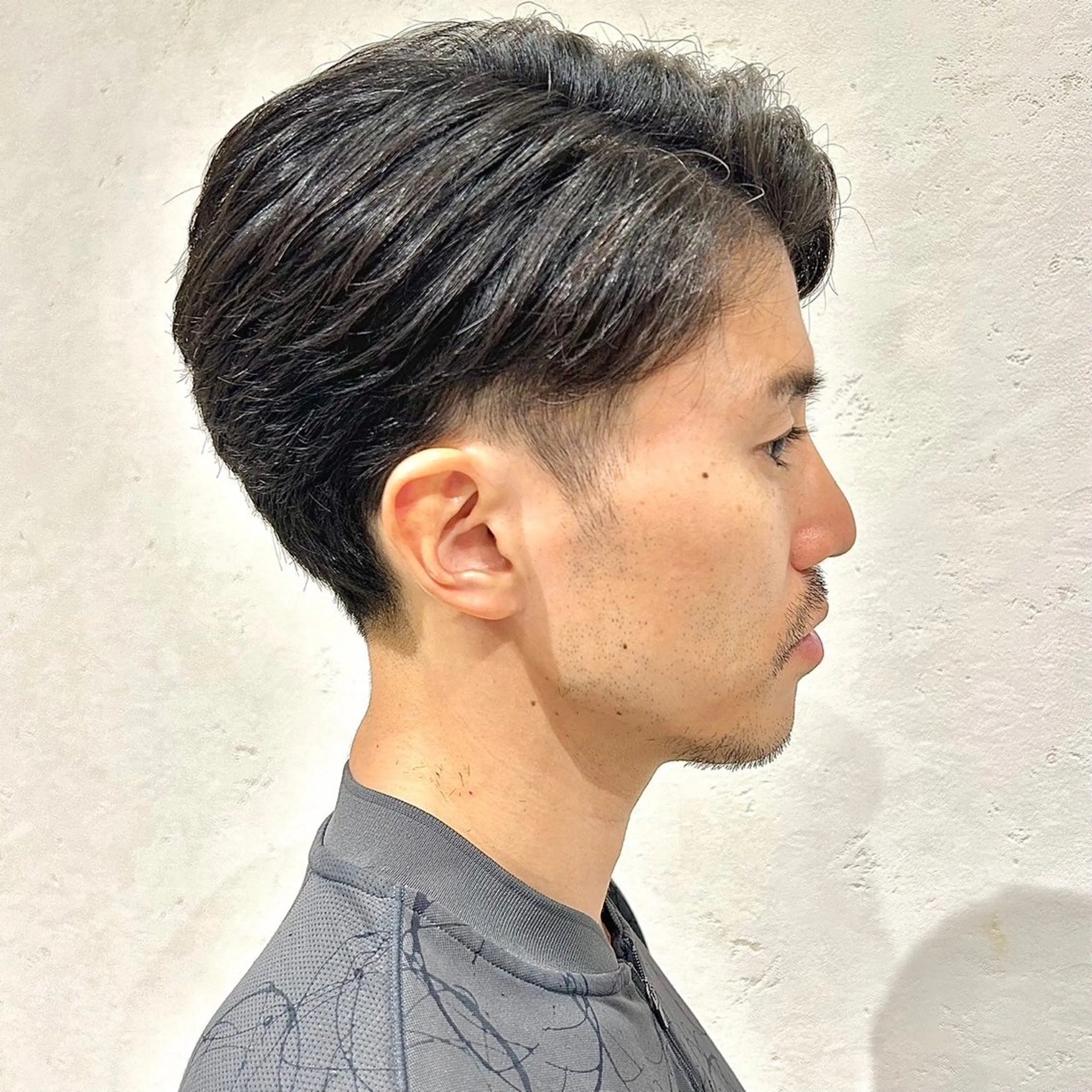メンズ センターパート マッシュ メンズパーマ スパイキーショート ツーブロック カット 🍒中川葵久美🍒 メンズ/パーマのヘアスタイル