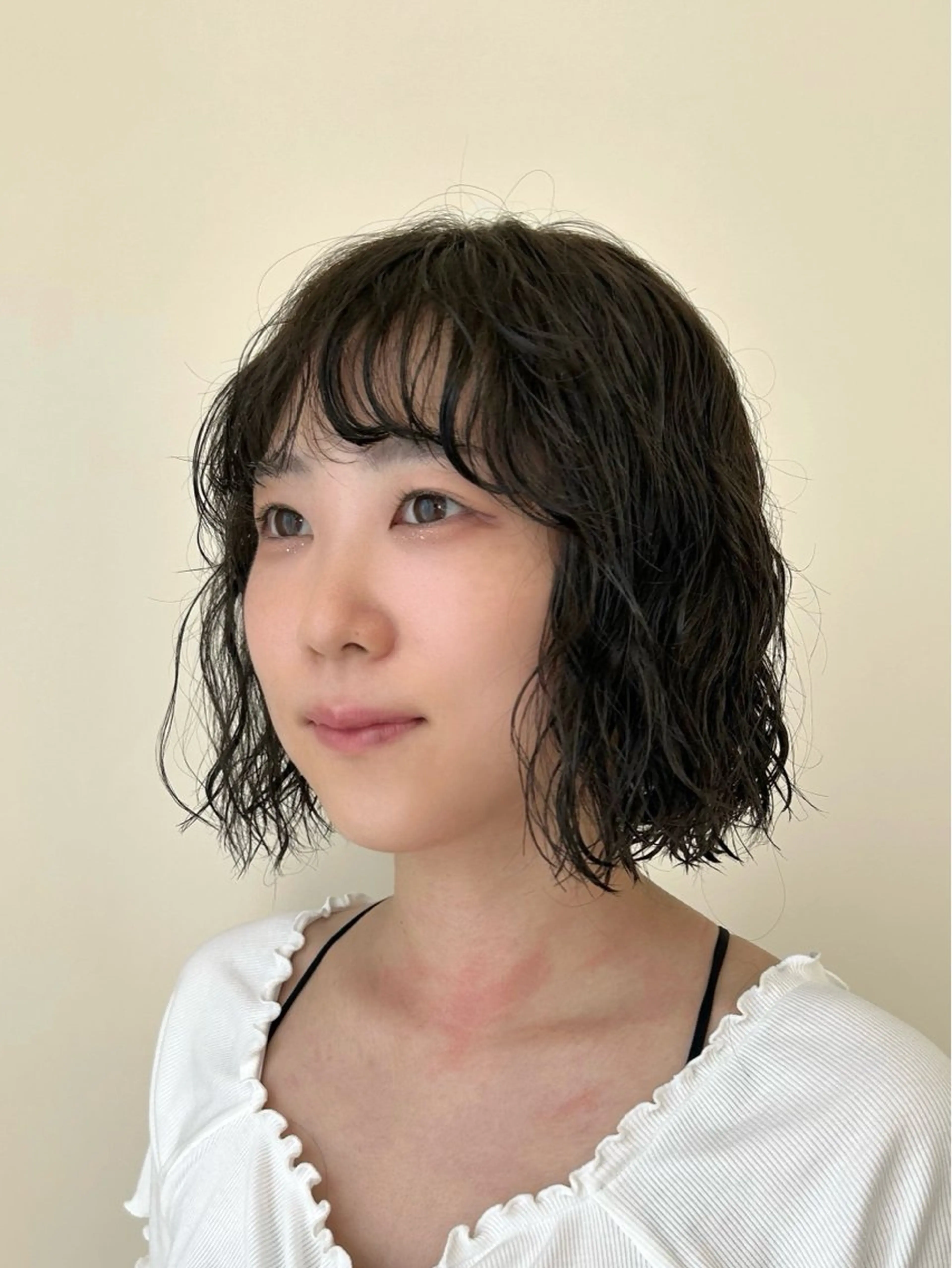 ショート パーマ パーマ ボブパーマ/メンズ パーマ/オリーブのヘアスタイル