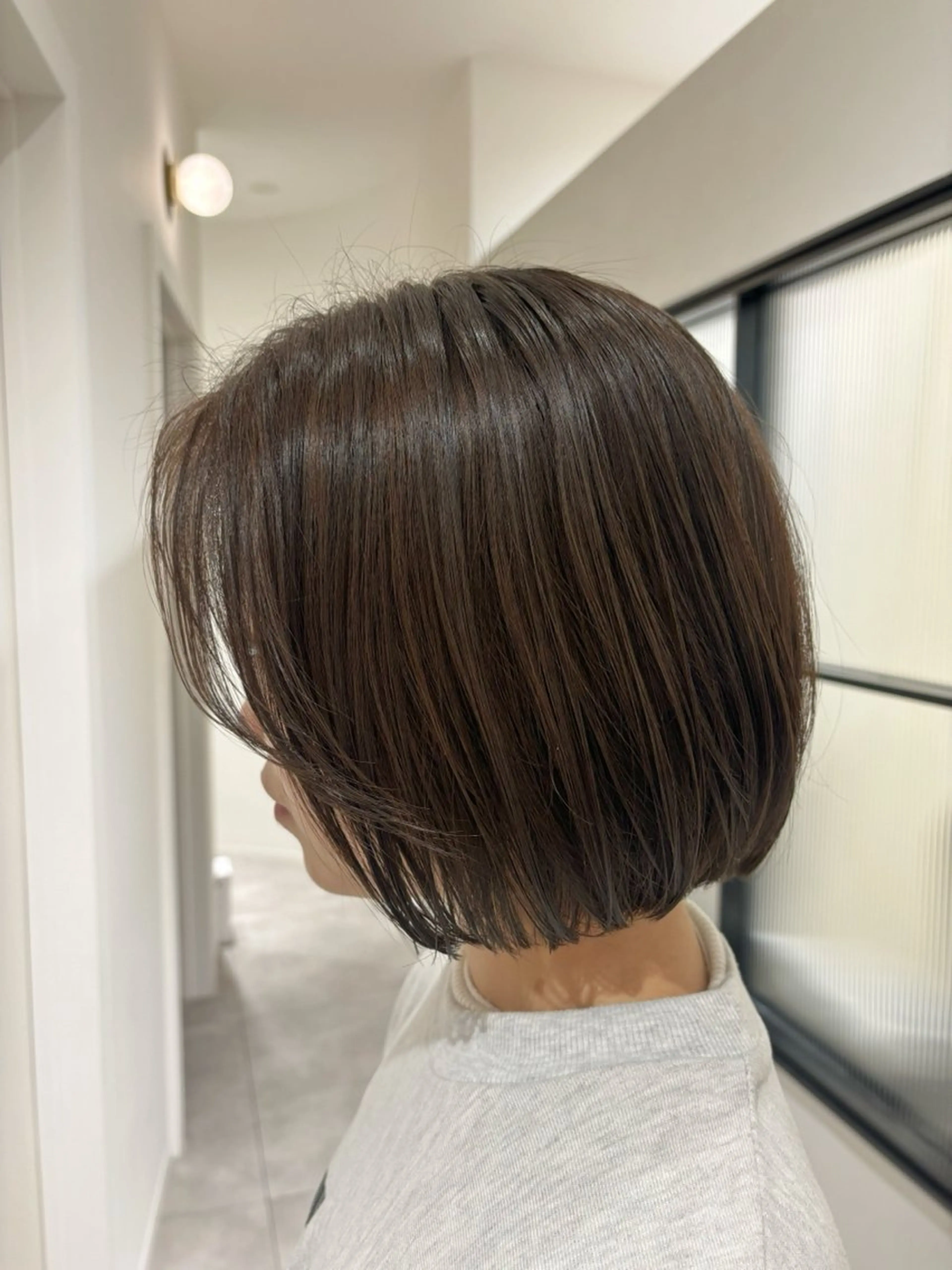 ショート ボブ ボブ/メンズカット パーマ/ホノカのヘアスタイル