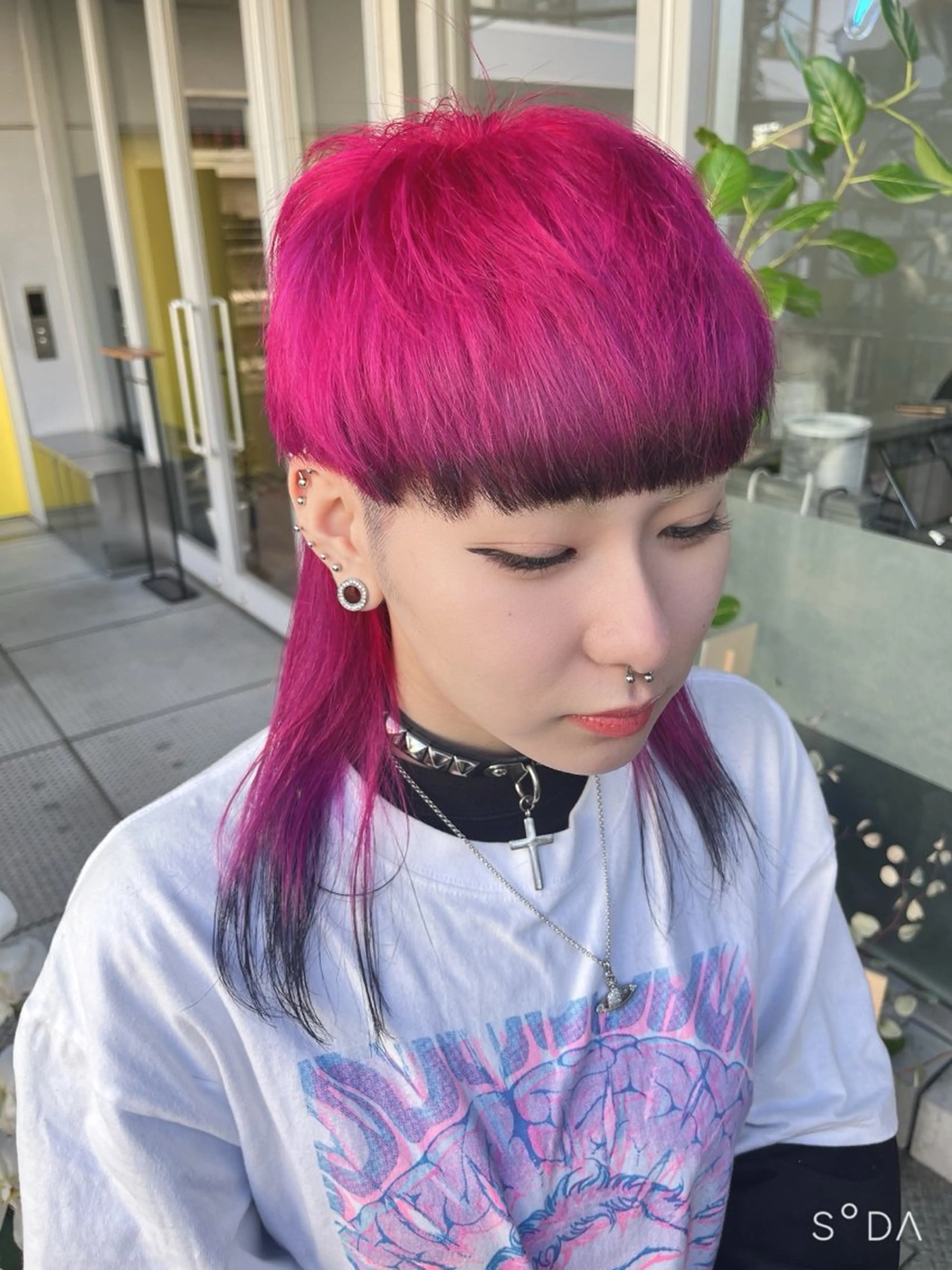 ミディアム カラー 🎀透明感ブリーチ カラー🎀ミズキのヘアスタイル