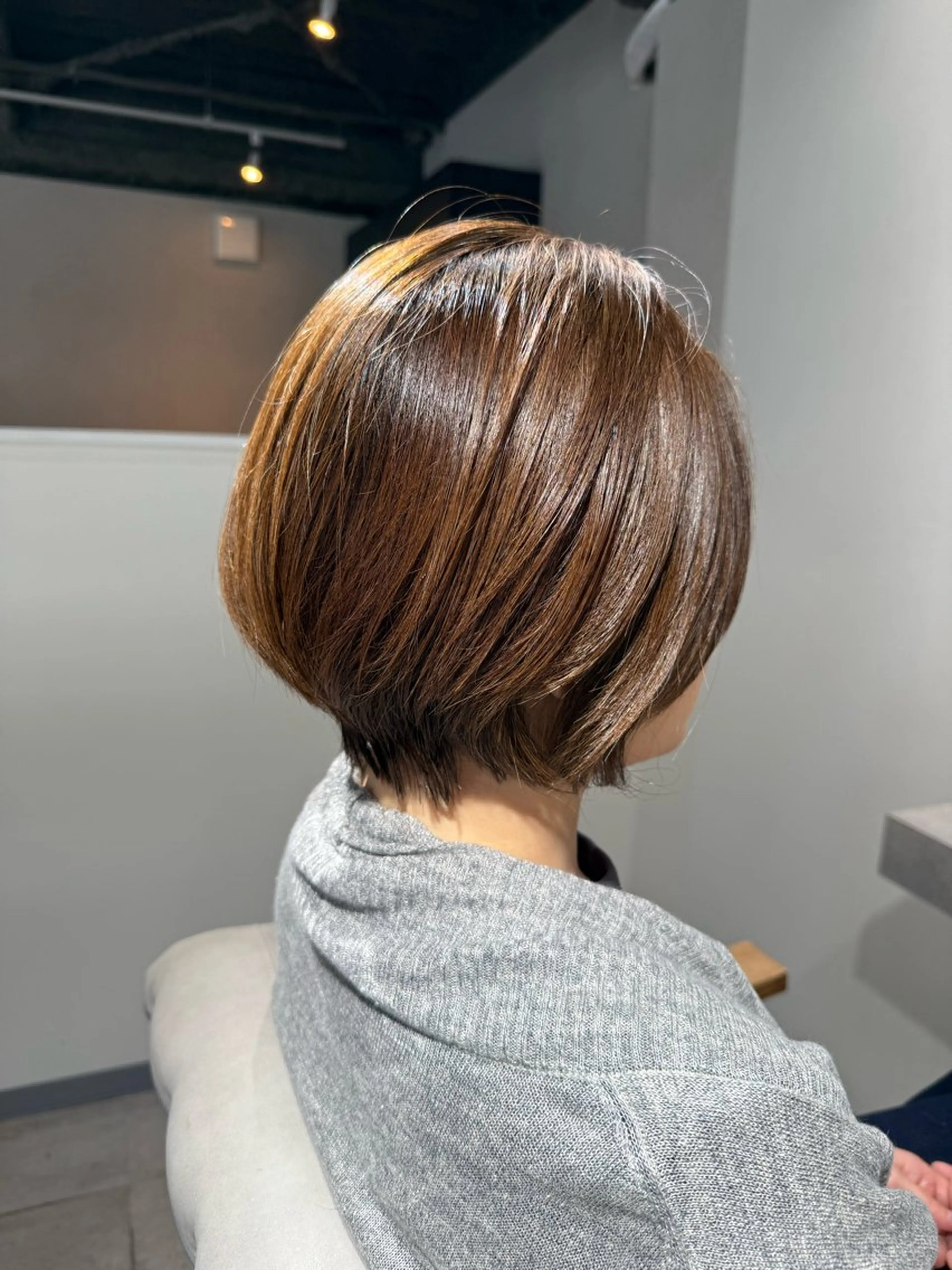 ショート カラー カット ヘアカラー トリートメント 白髪女性専門店竹内 涼乃のヘアスタイル