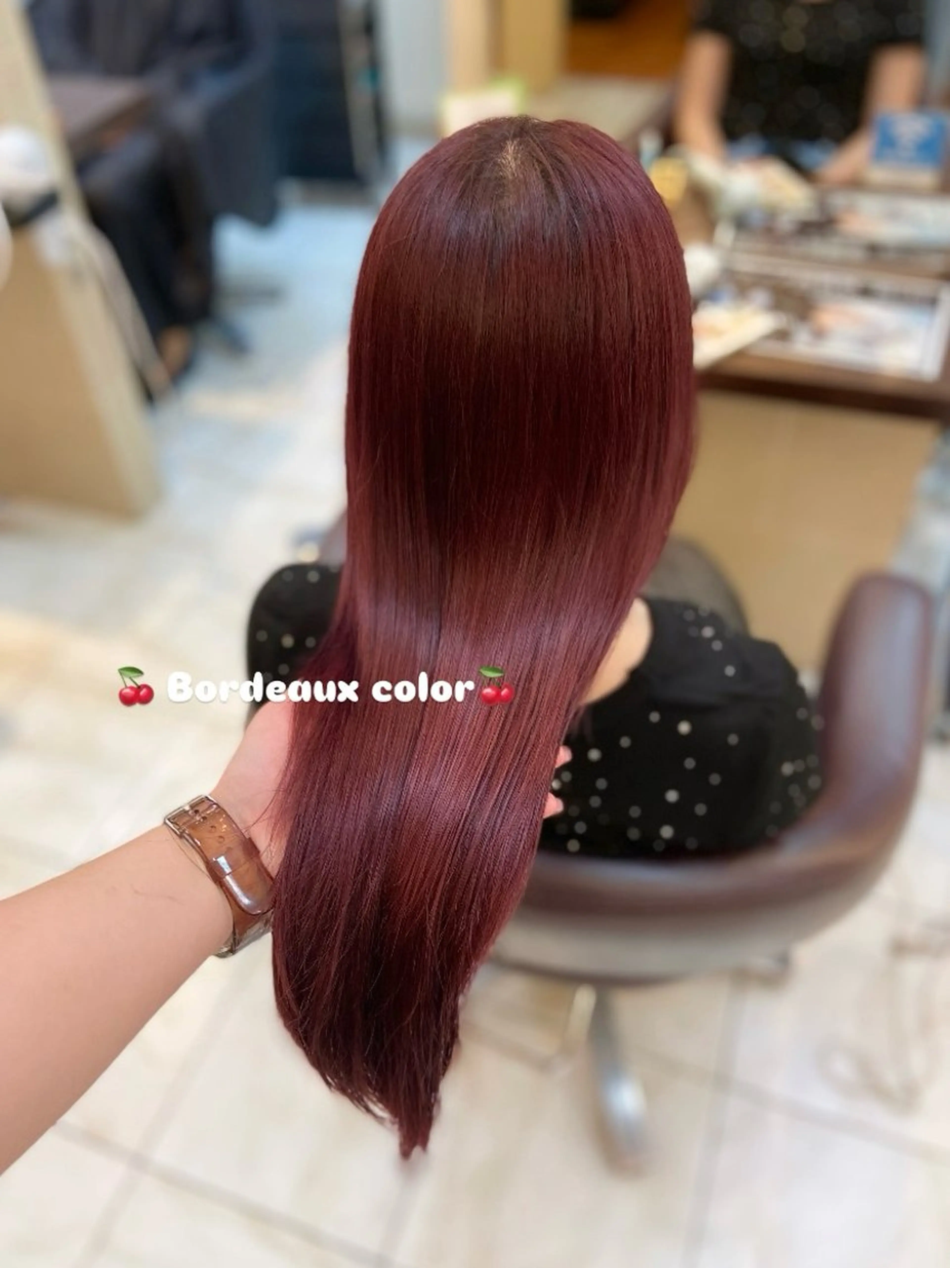 ロング ヘアカラー トリートメント 🎀透明感カラー 🐈ナズナのヘアスタイル