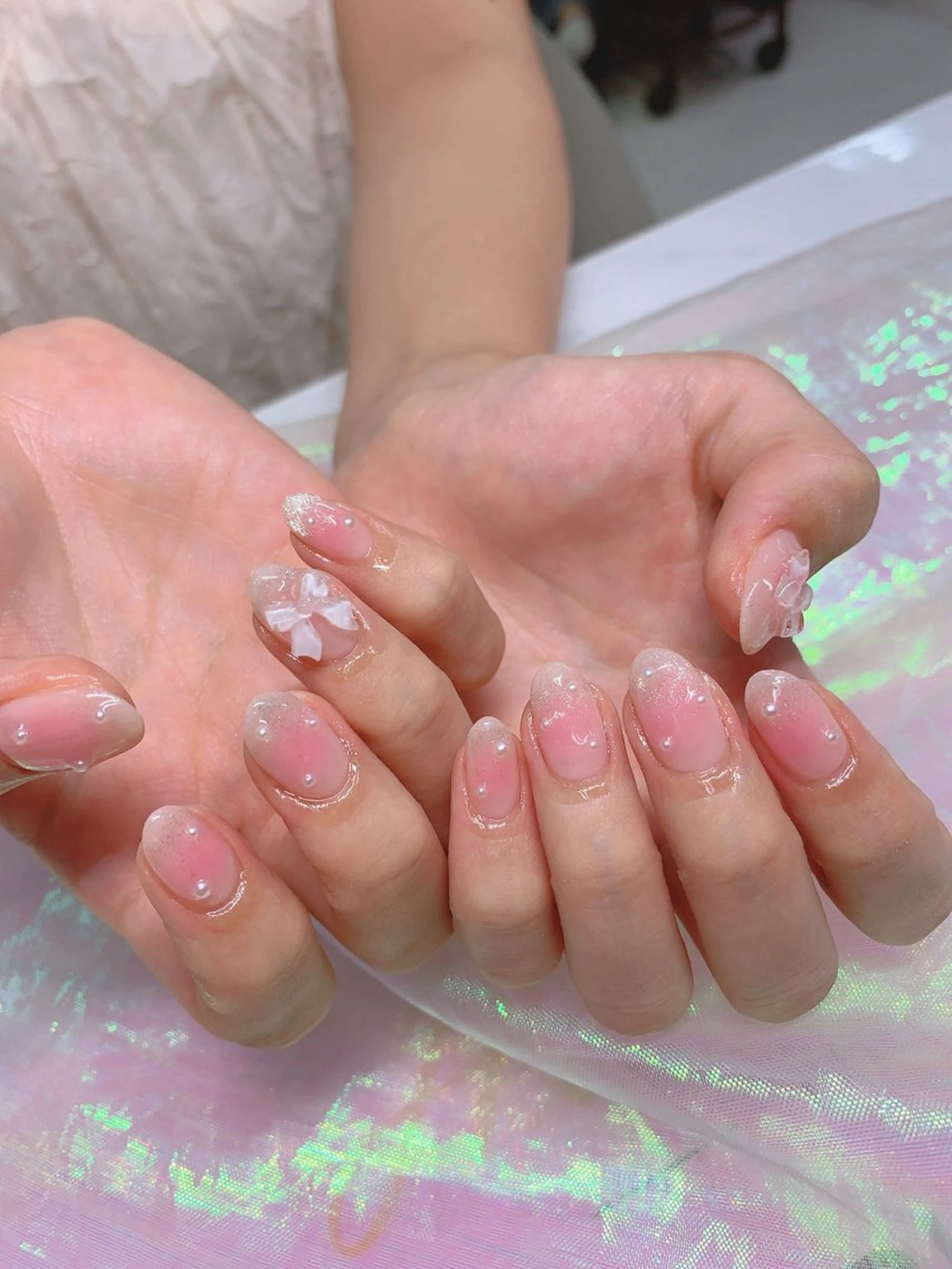 ネイル アートネイル クリアネイル フラッシュネイル フットネイル フレンチネイル インフィニティ ネイルサロンのネイルデザイン