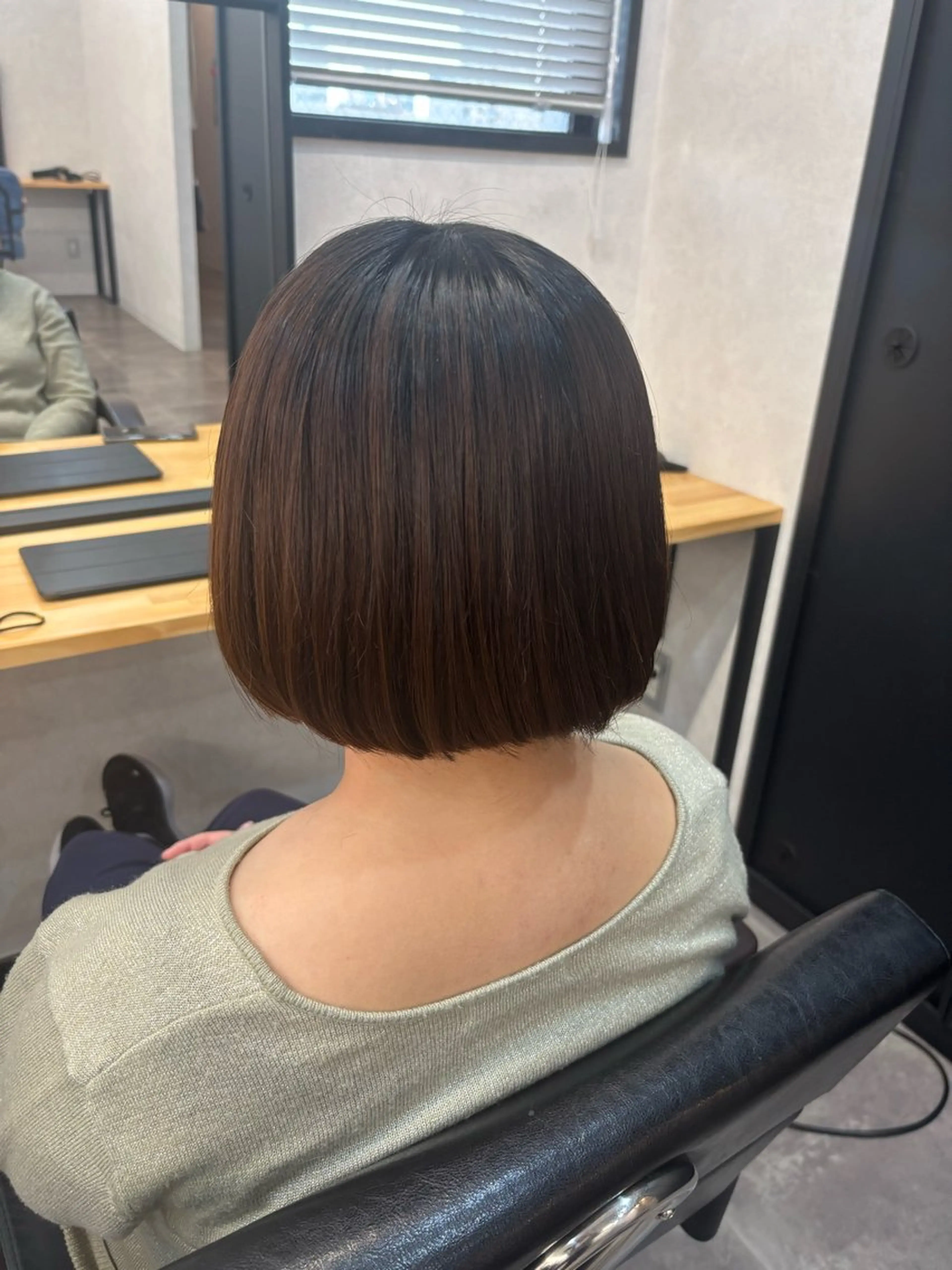 ミディアム ボブ カット エクステ/心斎橋/ ハイトーン/ミサキのヘアスタイル