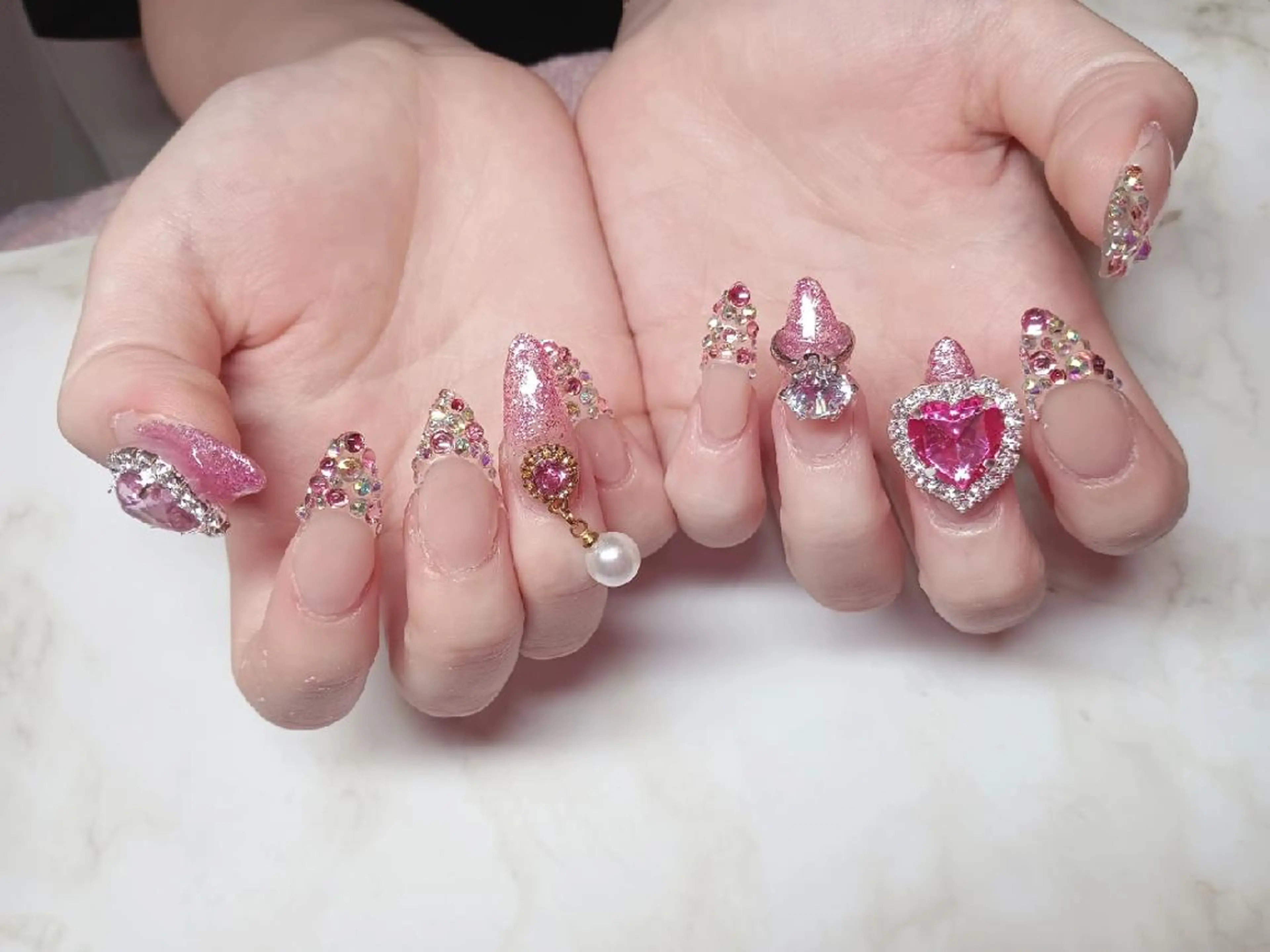 ネイル ピンク ハンドネイル Nail Salon macherieのネイルデザイン