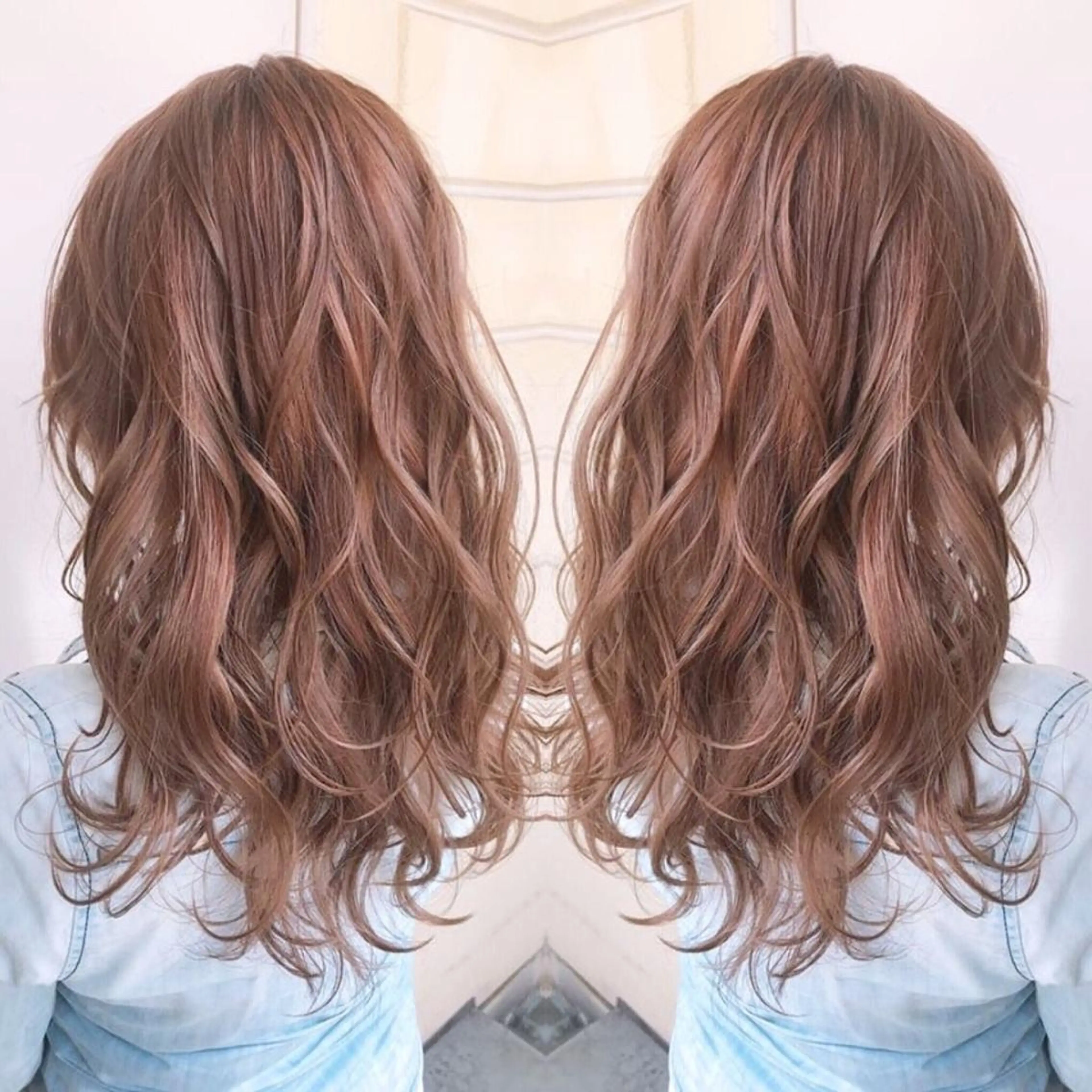セミロング カラー kr2s アメ村のヘアスタイル