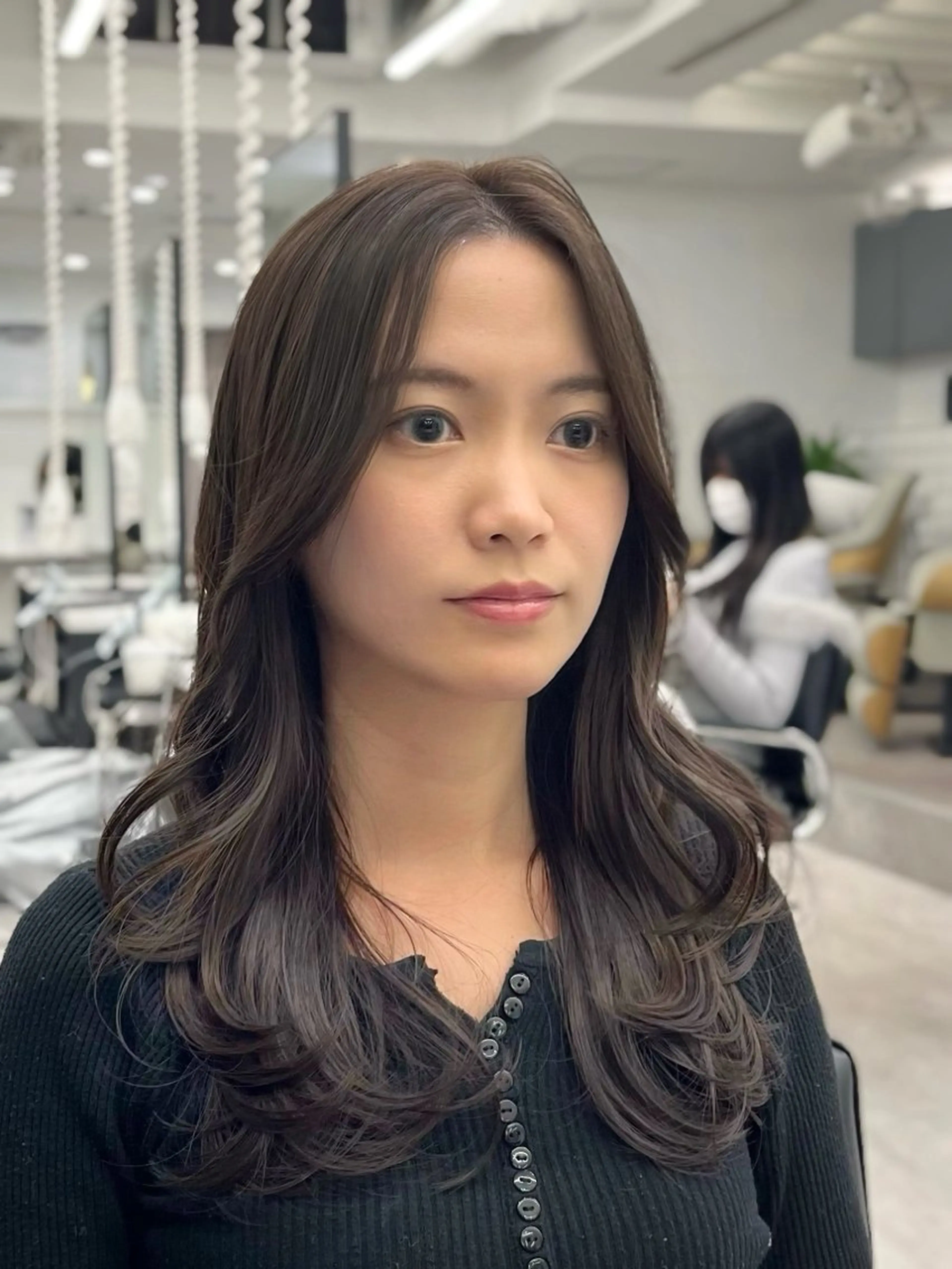 セミロング カラー パーマ ヘアアレンジ メンズ レイヤーカット 韓国ヘア×顔まわり 🇰🇷和知拓郎のヘアスタイル