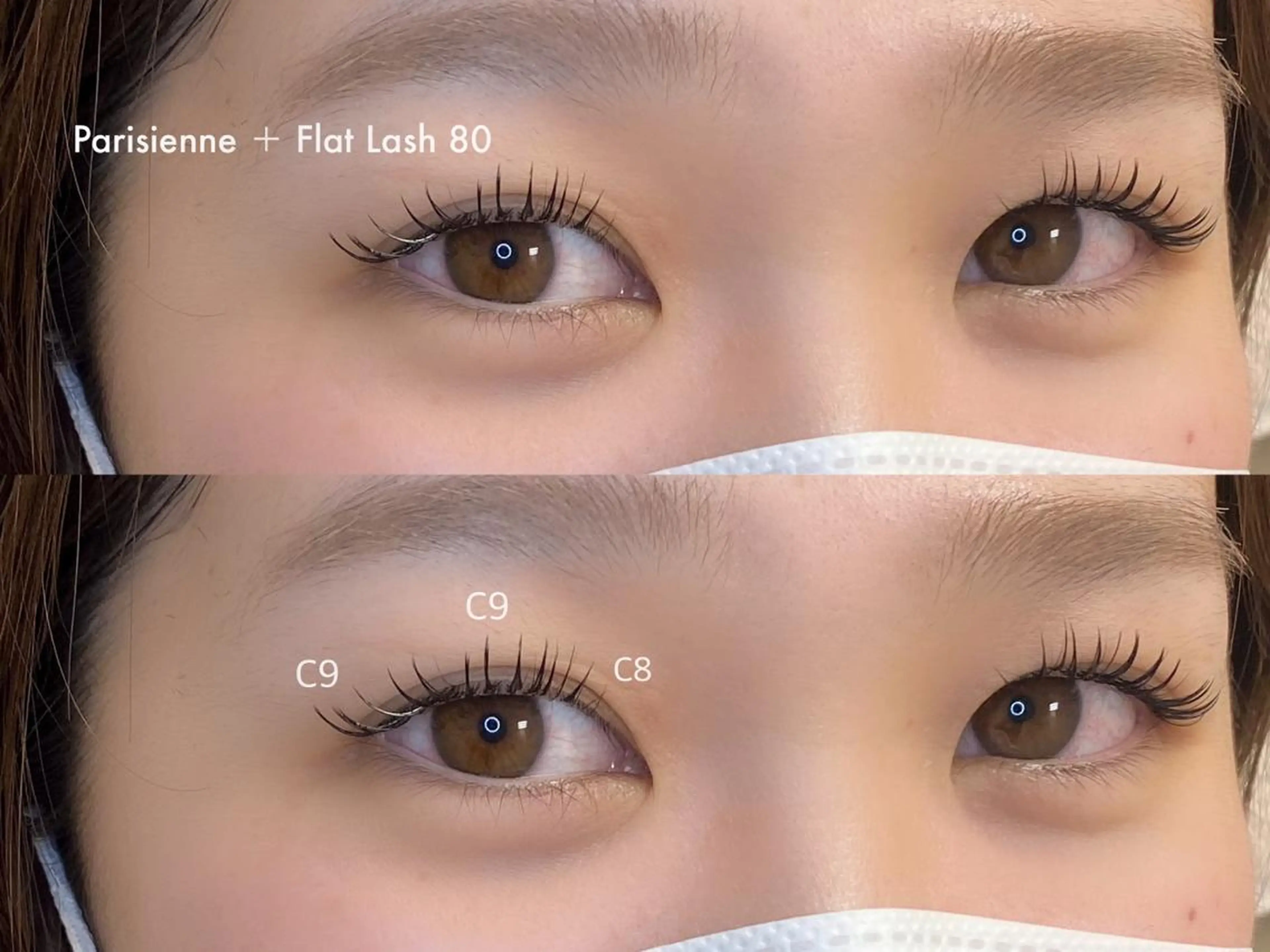 マツエク・マツパ 束感まつ毛 韓国風マツエク パリジェンヌラッシュリフト まつげパーマ 下まつげエクステ マツパ viviAiles ♡⃛ Ruiのマツエク・マツパデザイン