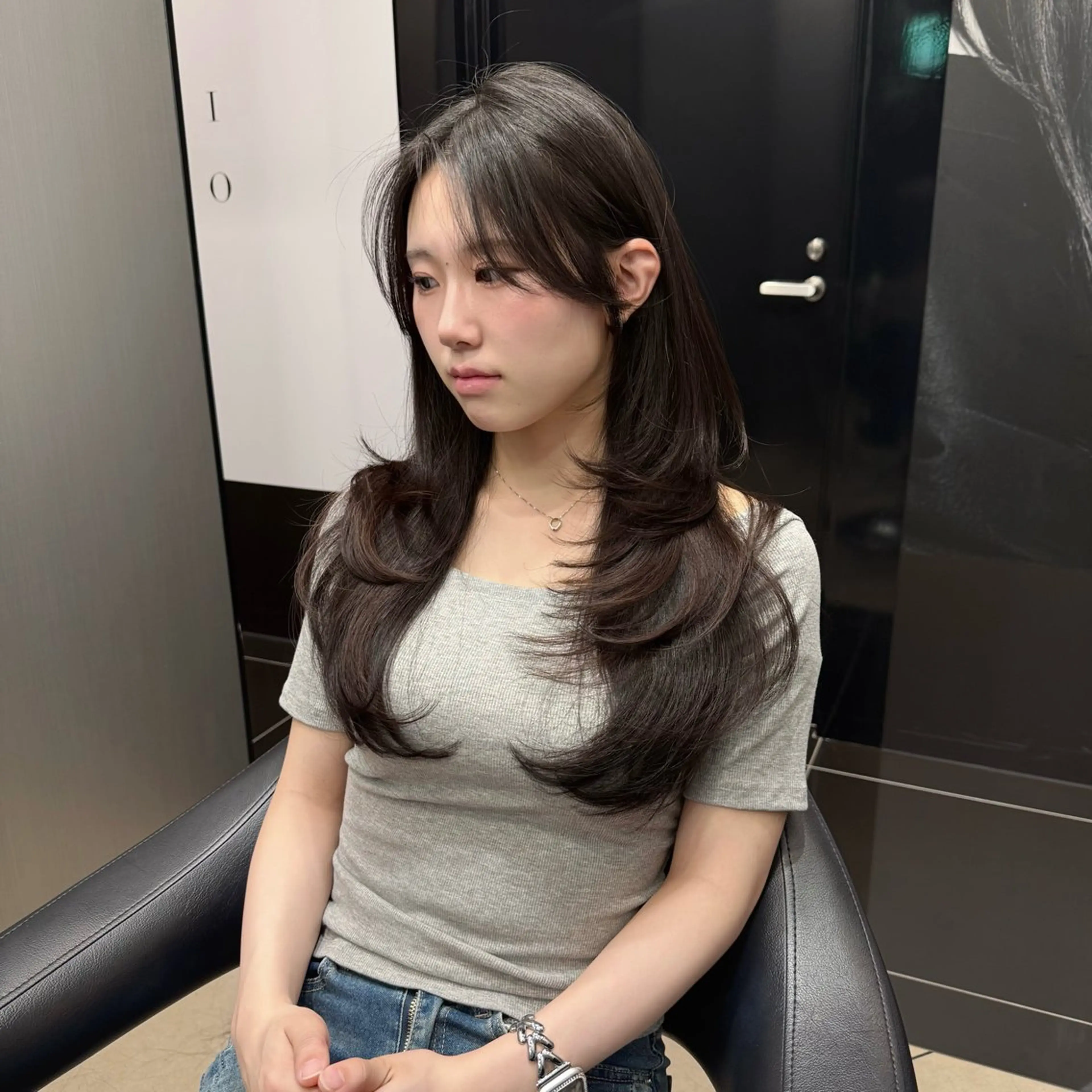 ロング ハイレイヤー レイヤーカット 松尾 祐輝のヘアスタイル