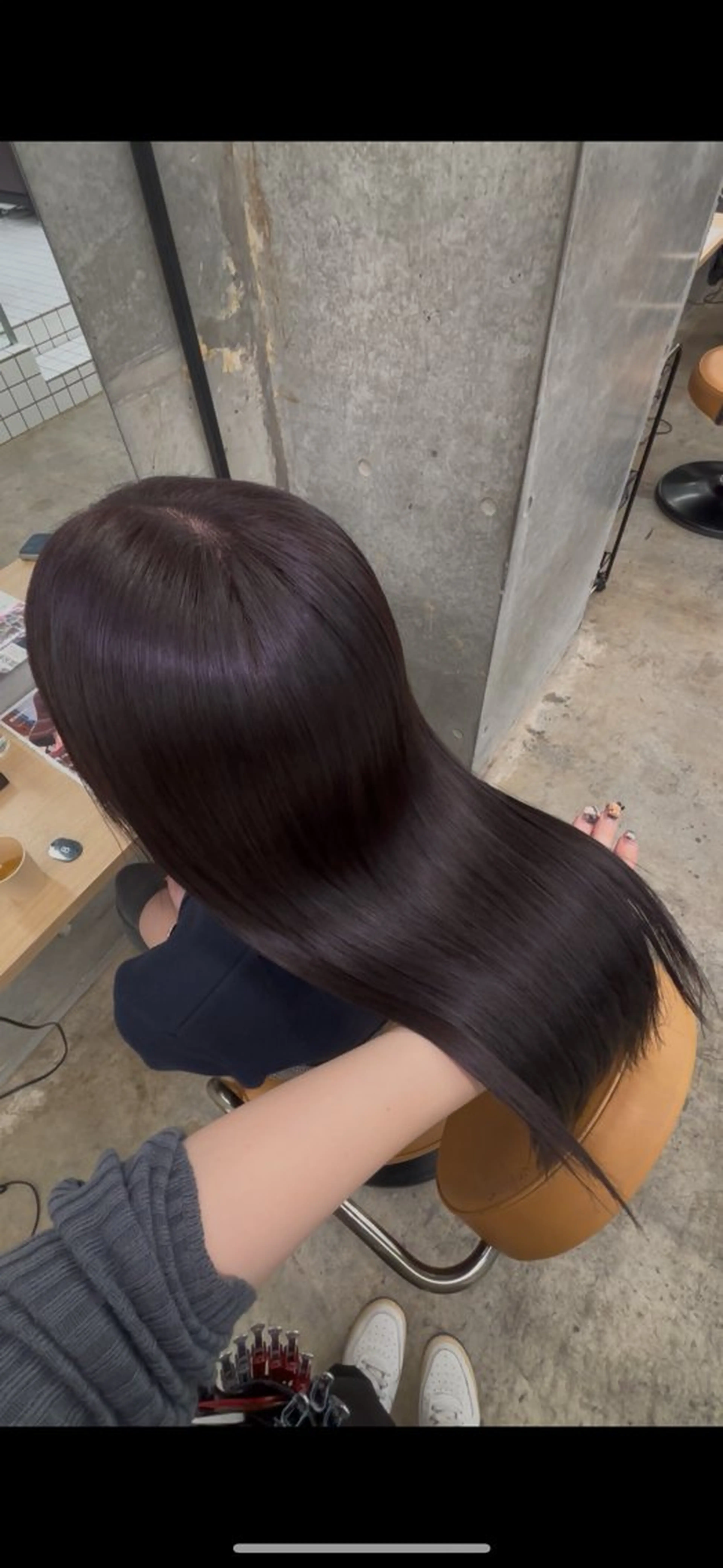 ミディアム カラー 縮毛矯正 トリートメント ダメージレス艶カラー MISAKI🦋のヘアスタイル