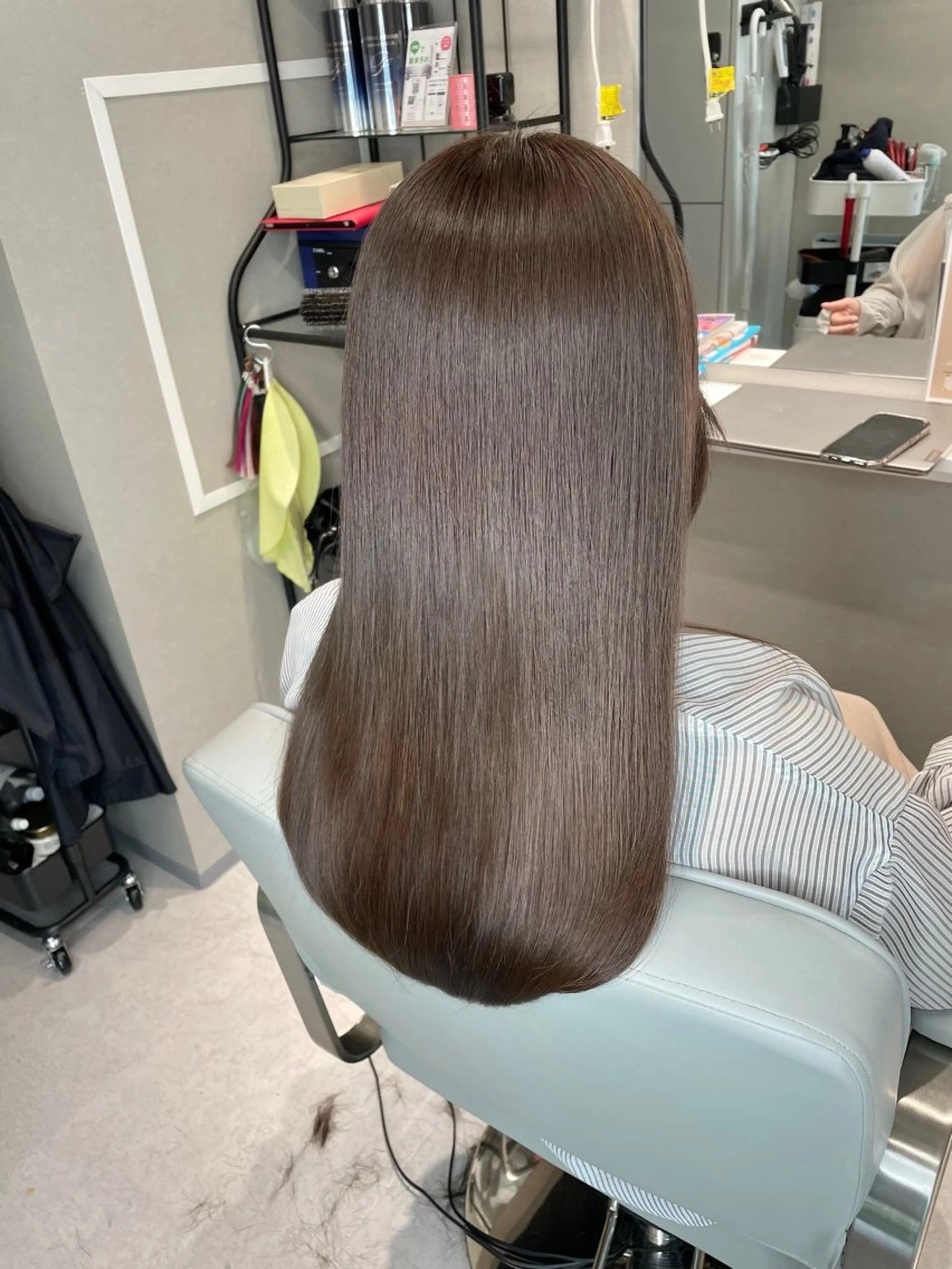 セミロング カラー 透明感カラー 髪質改善 ヘアカラー トリートメント BOOTH share saron所属・今井 勝也のヘアスタイル