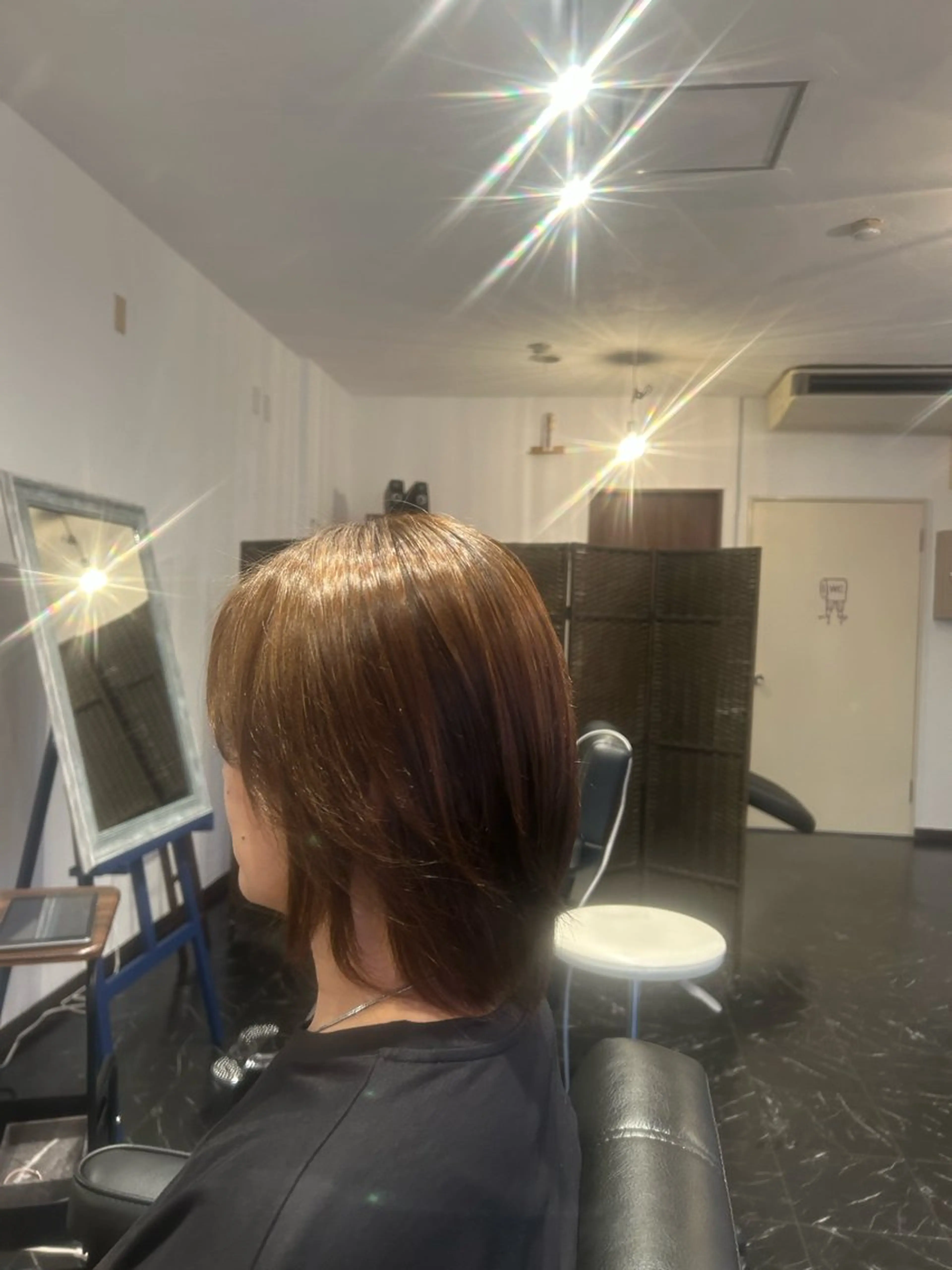 ミディアム カット 縮毛矯正 トリートメント ヘッドスパ Terra hair makeのヘアスタイル