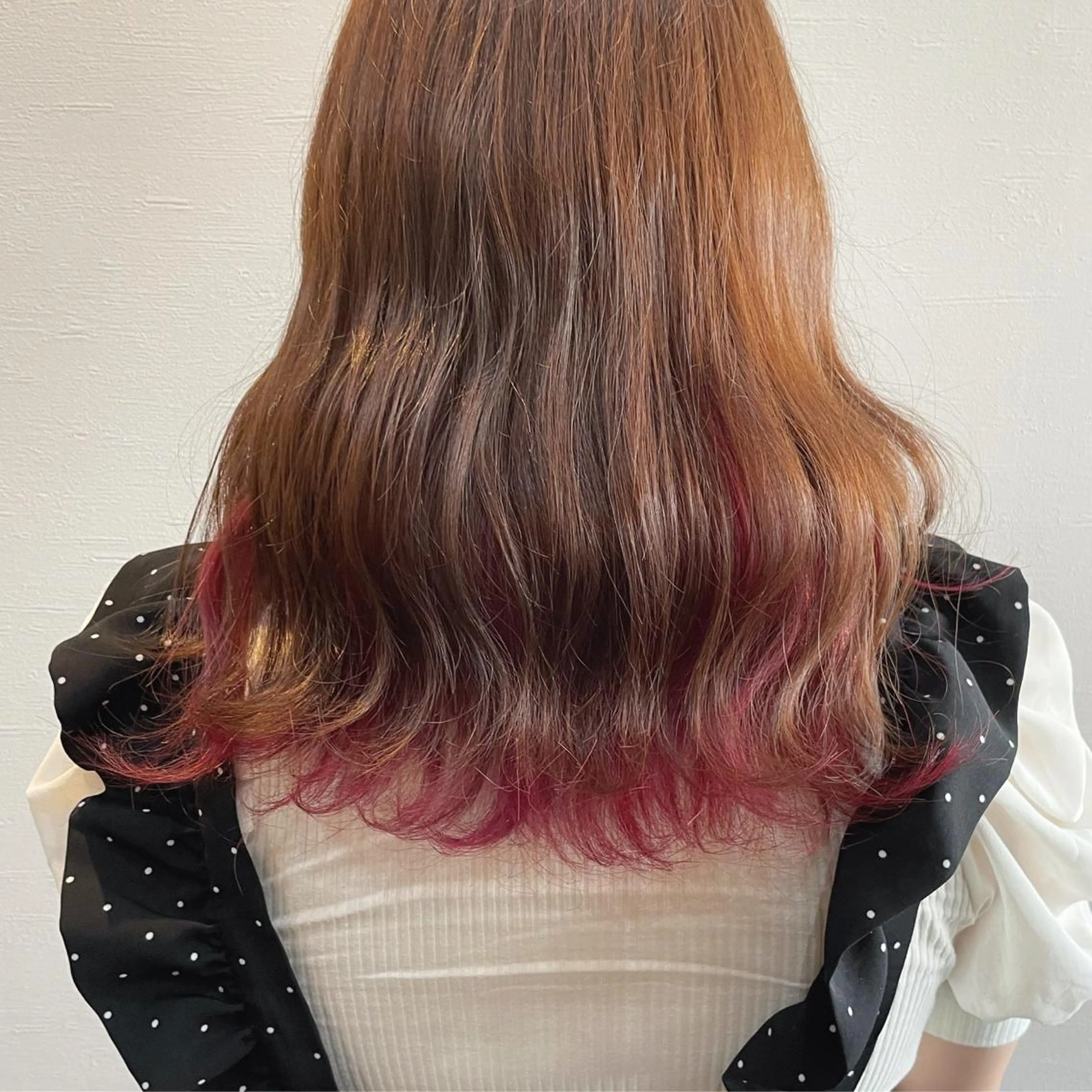 セミロング カラー 𝒌𝒚𝒐𝒌𝒂 🍀のヘアスタイル
