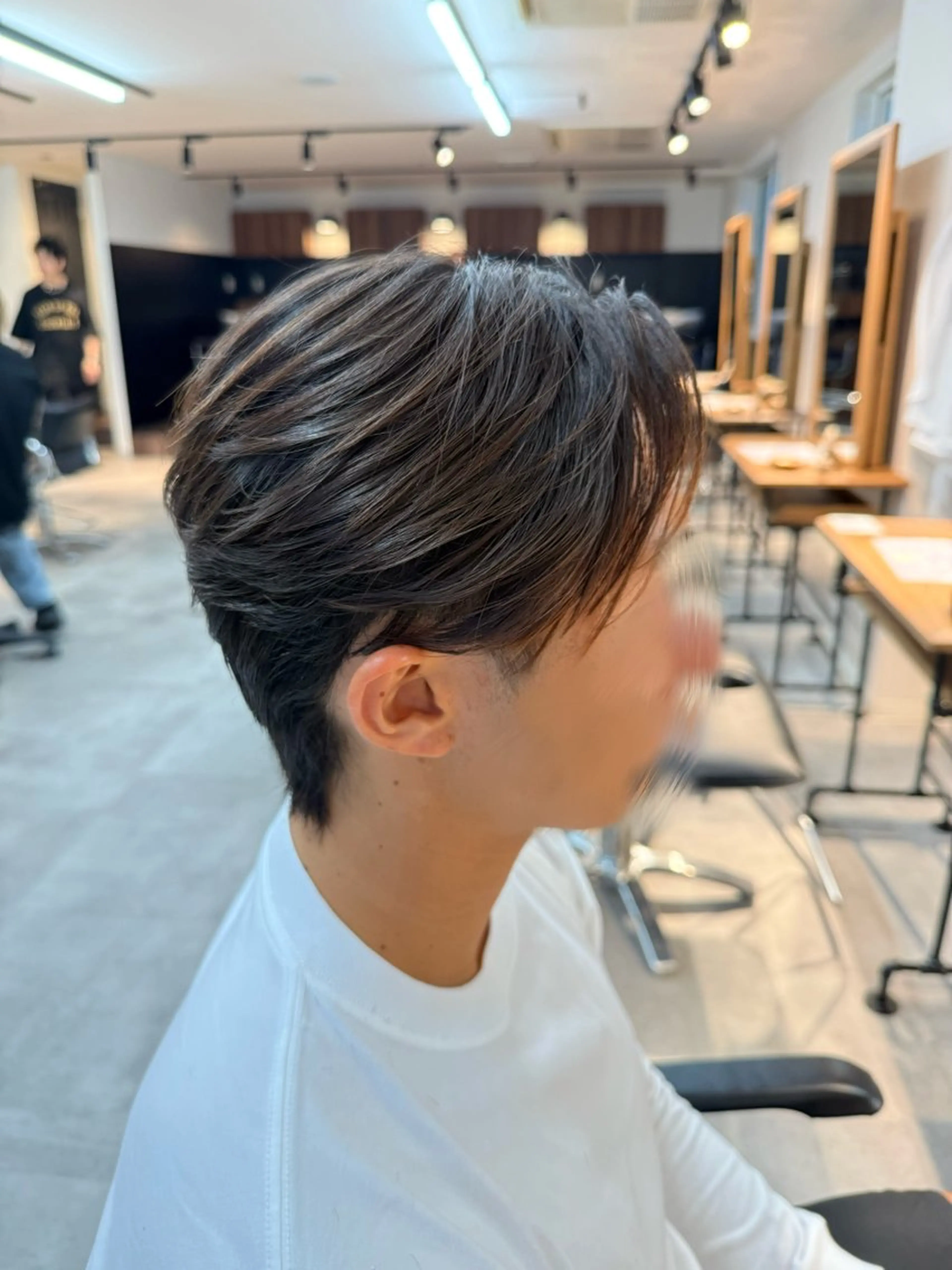 パーマ メンズ センターパート フェザーパーマ メンズ韓国風 メンズパーマ ニュアンスパーマ カット パーマ ダウンパーマ/メンズ パーマ/千葉駅/下田のヘアスタイル