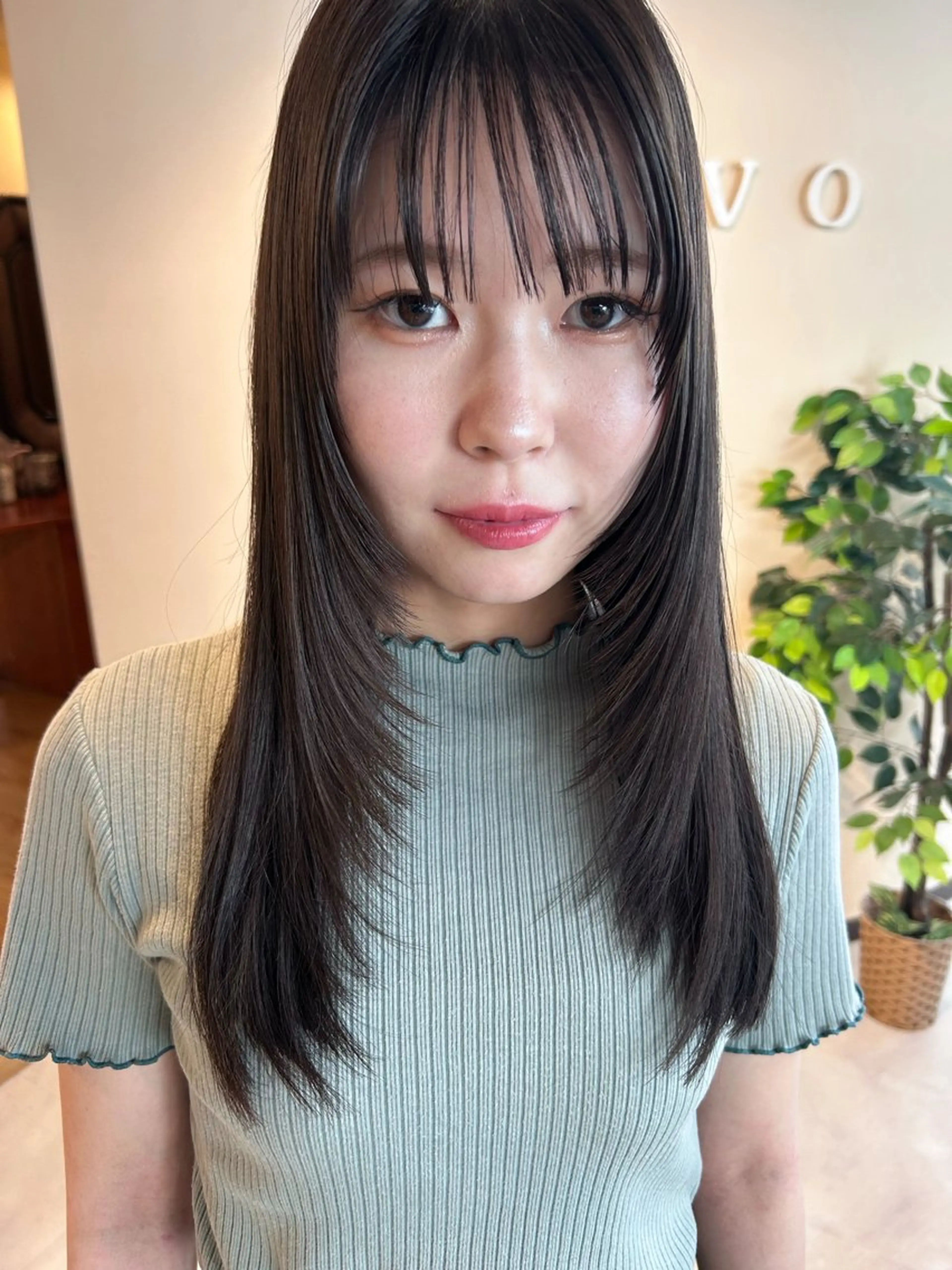 ロング カット ヘアカラー トリートメント 透明感/レイヤー/ 武士るな🌿‬のヘアスタイル