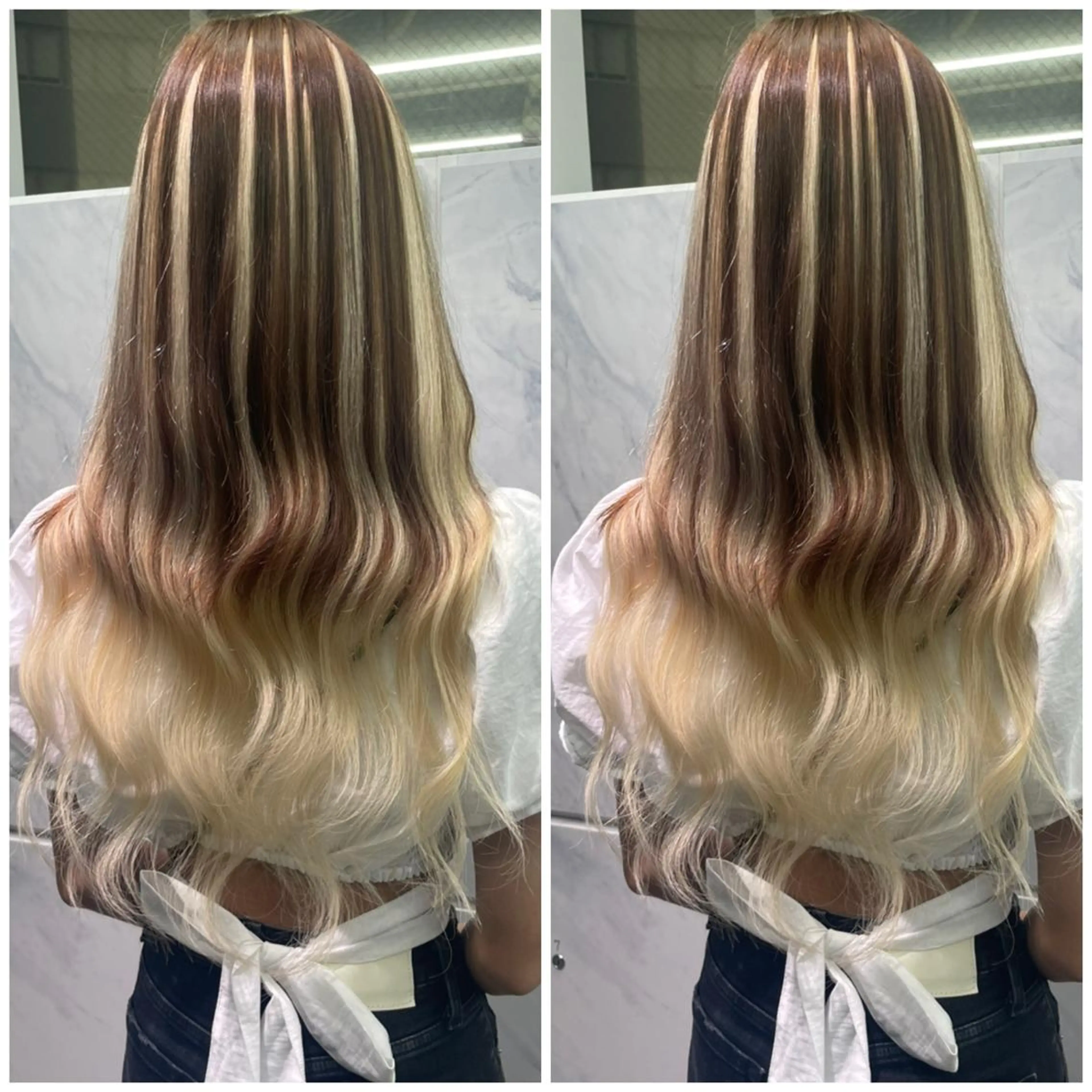 ロング カット ヘアカラー エクステ 🦋プルエクステ ARISA🦋のヘアスタイル