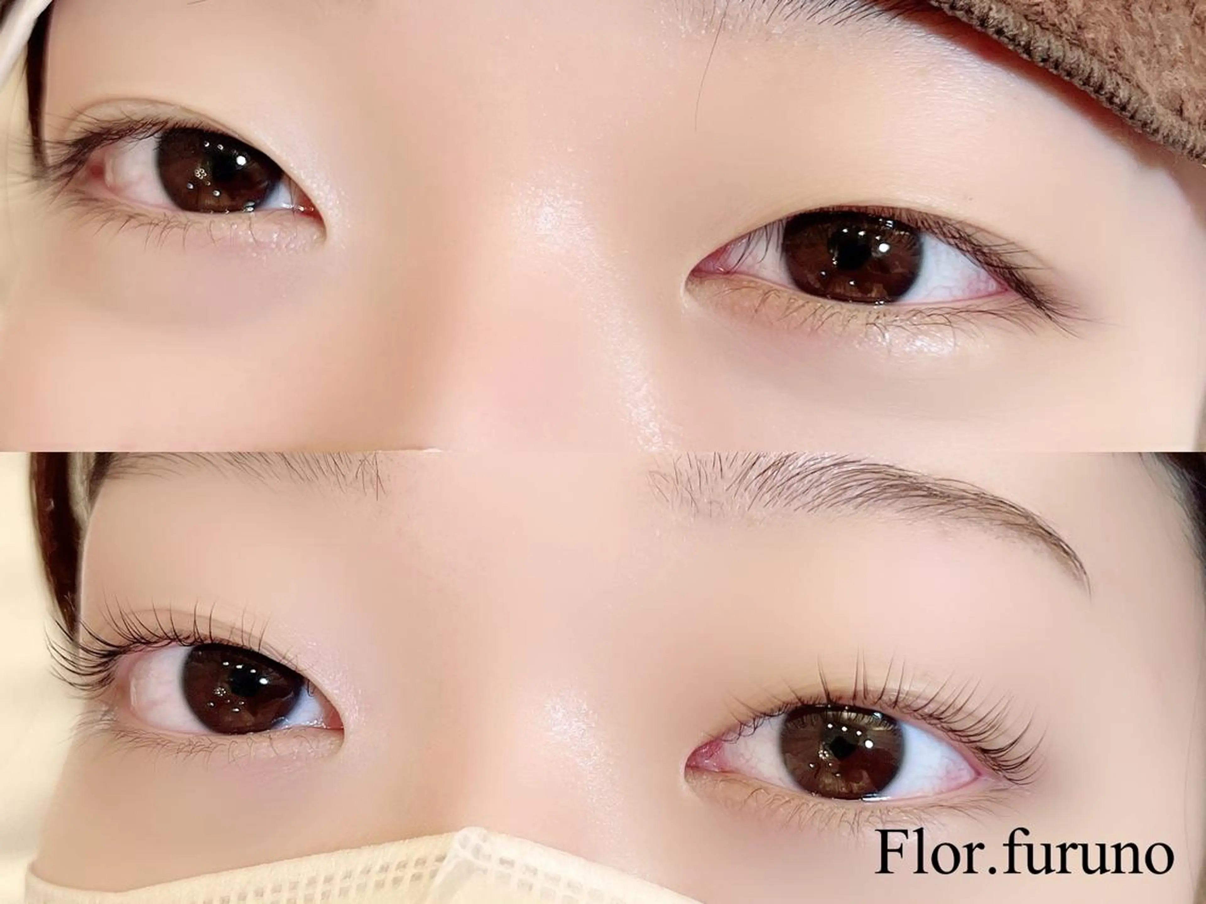 マツエク・マツパ アイブロウ パリジェンヌラッシュリフト マツパ Flor上大岡 ＊フルノ リナ＊のマツエク・マツパデザイン