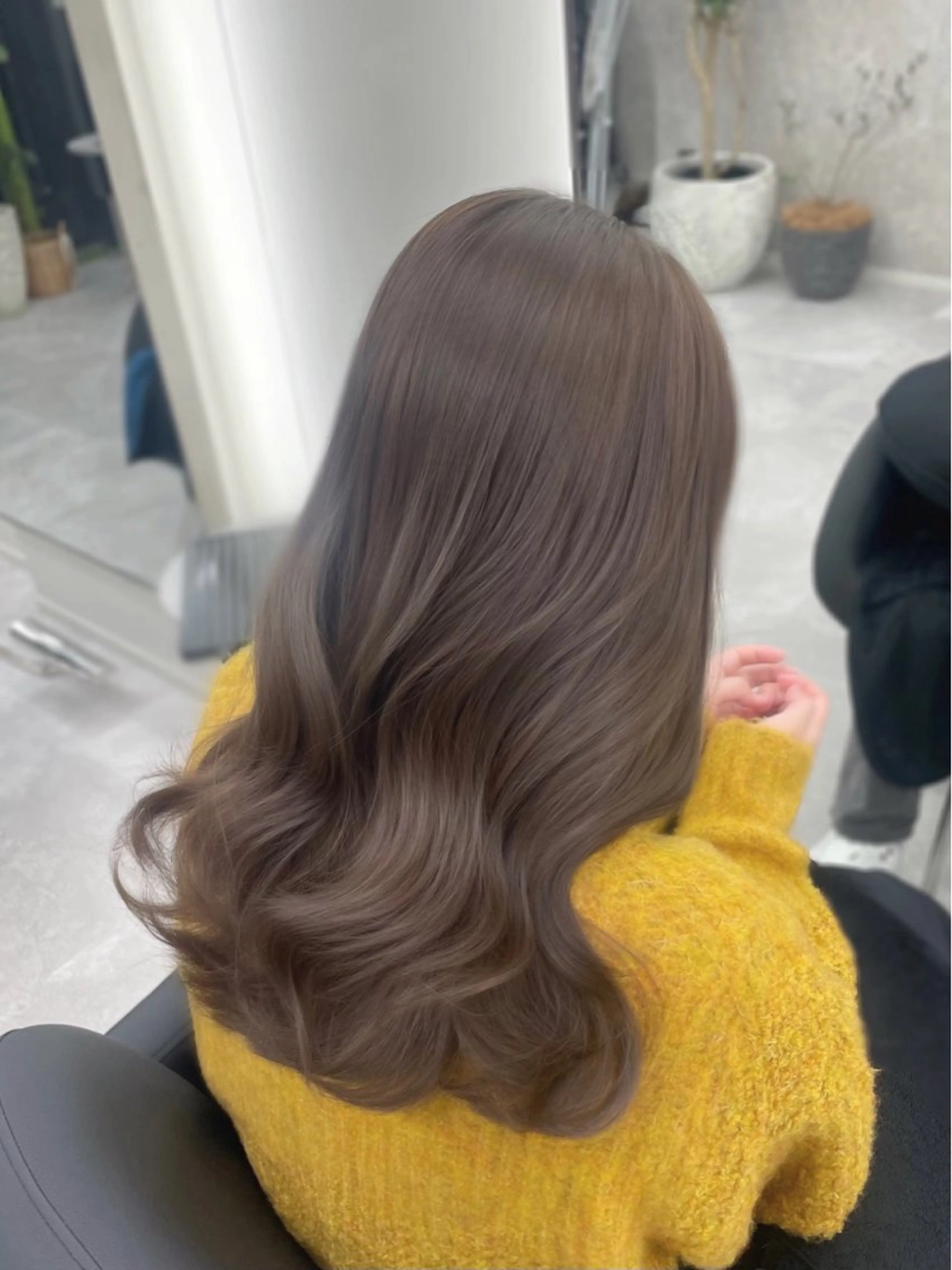 ロング カラー 髪質改善/赤み消し ブリーチなし心斎橋のヘアスタイル
