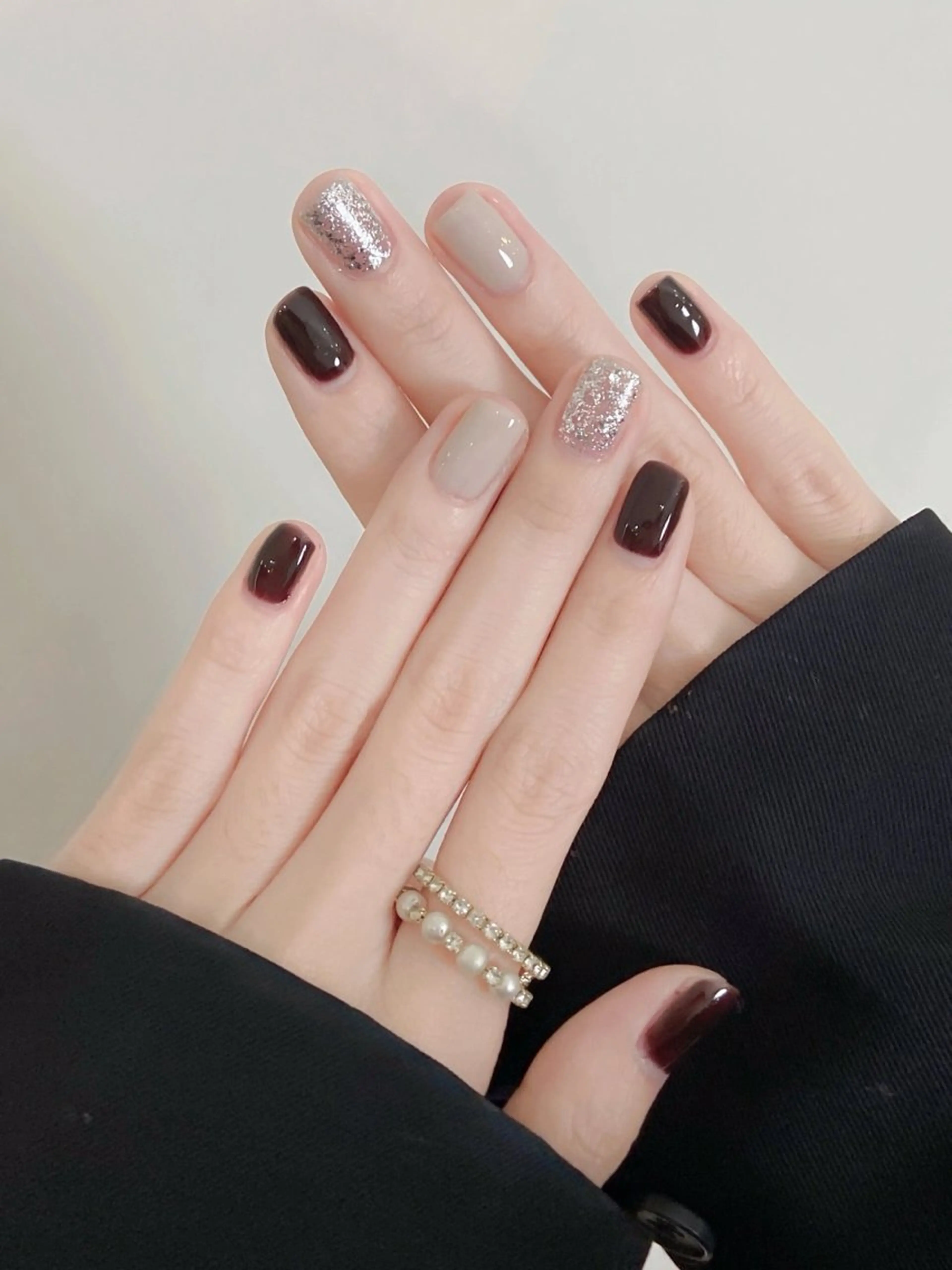 ネイル 長さ出し フットネイル フレンチネイル ジェルネイル ガラスフレンチ ハンドネイル ハンドケア Best Nail池袋東口店のネイルデザイン