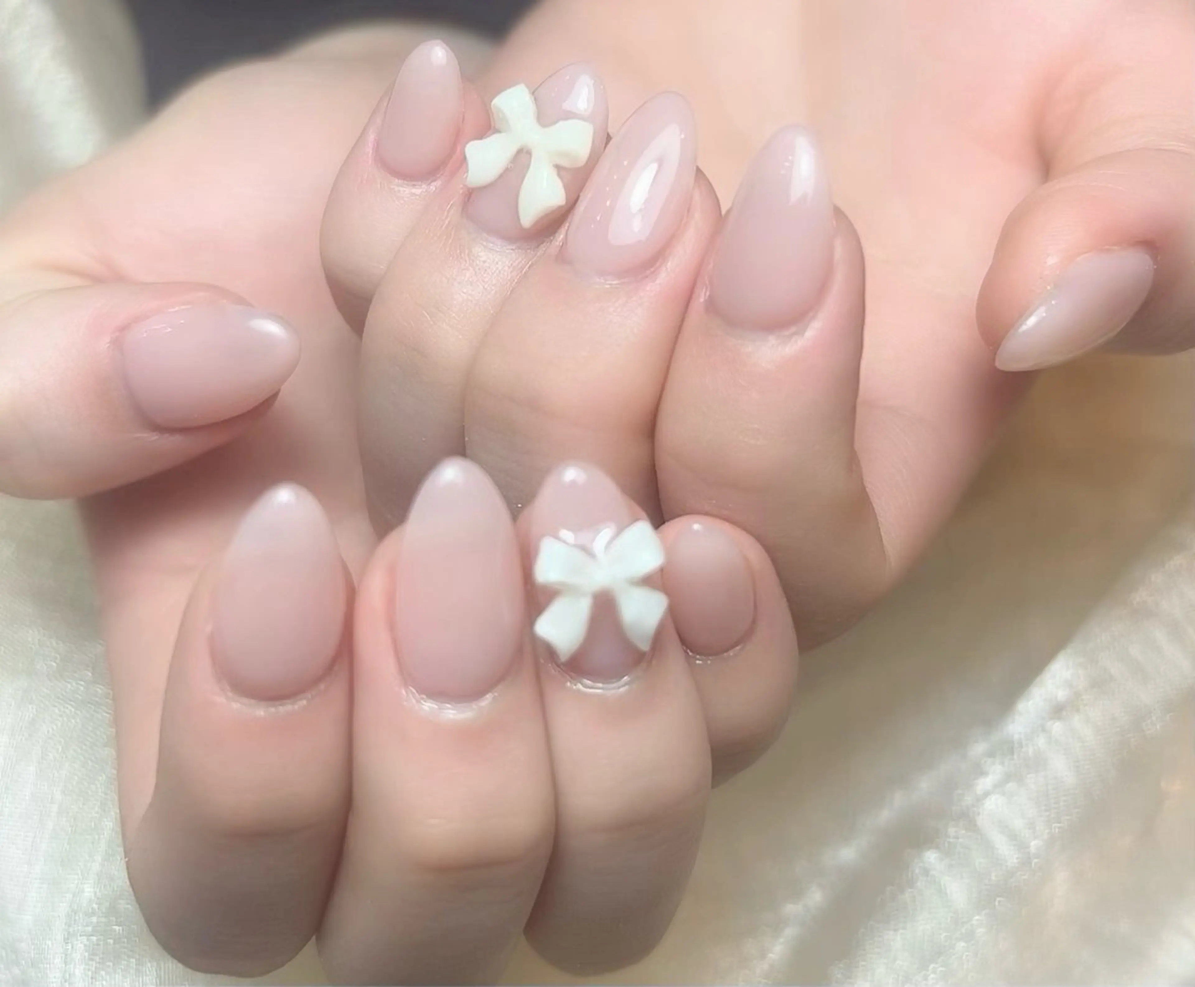 ネイル リボン ハンドネイル You nailのネイルデザイン