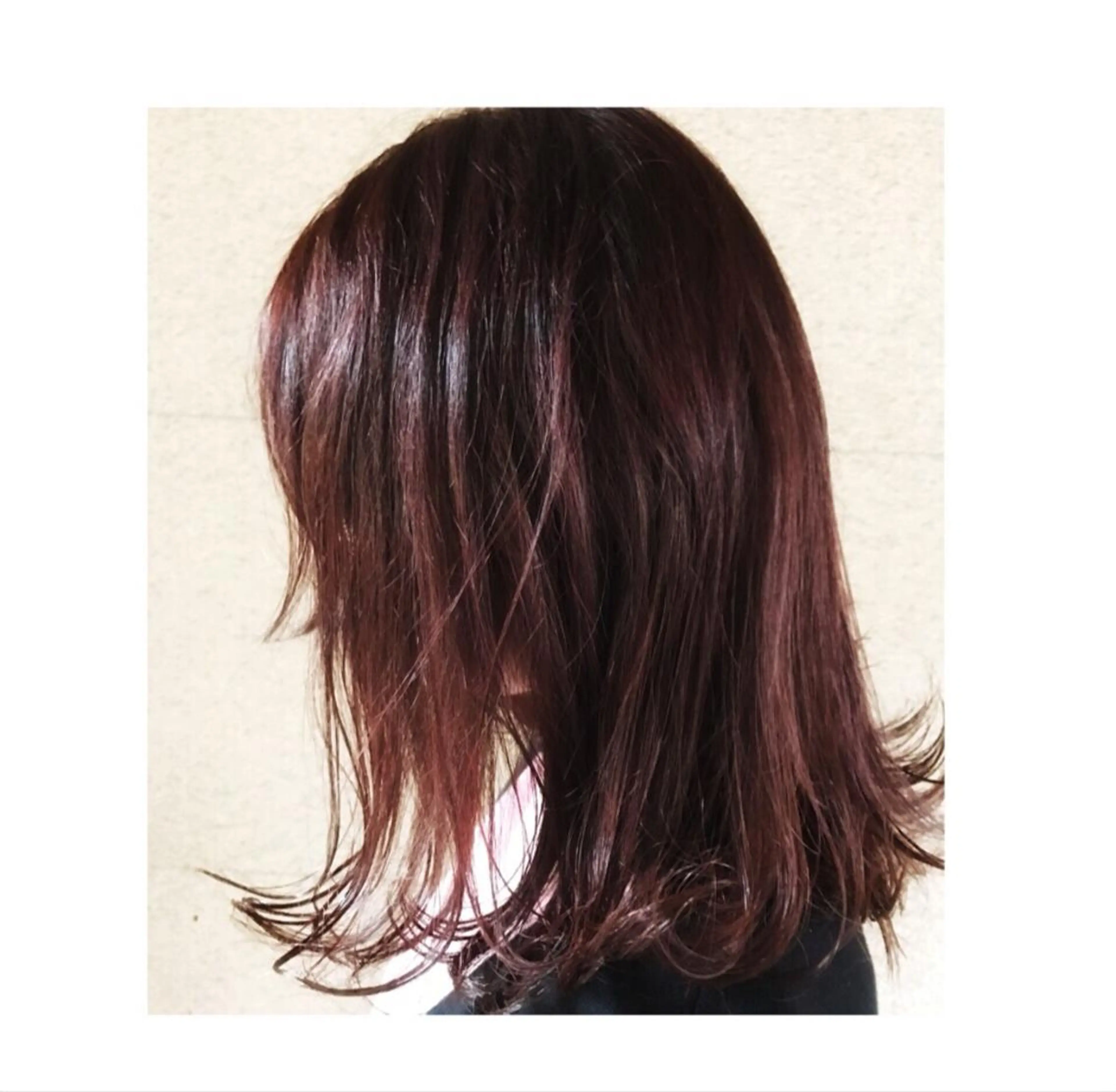 ミディアム カラー ピンクカラー パープルカラー vato マンツーマンサロンのヘアスタイル