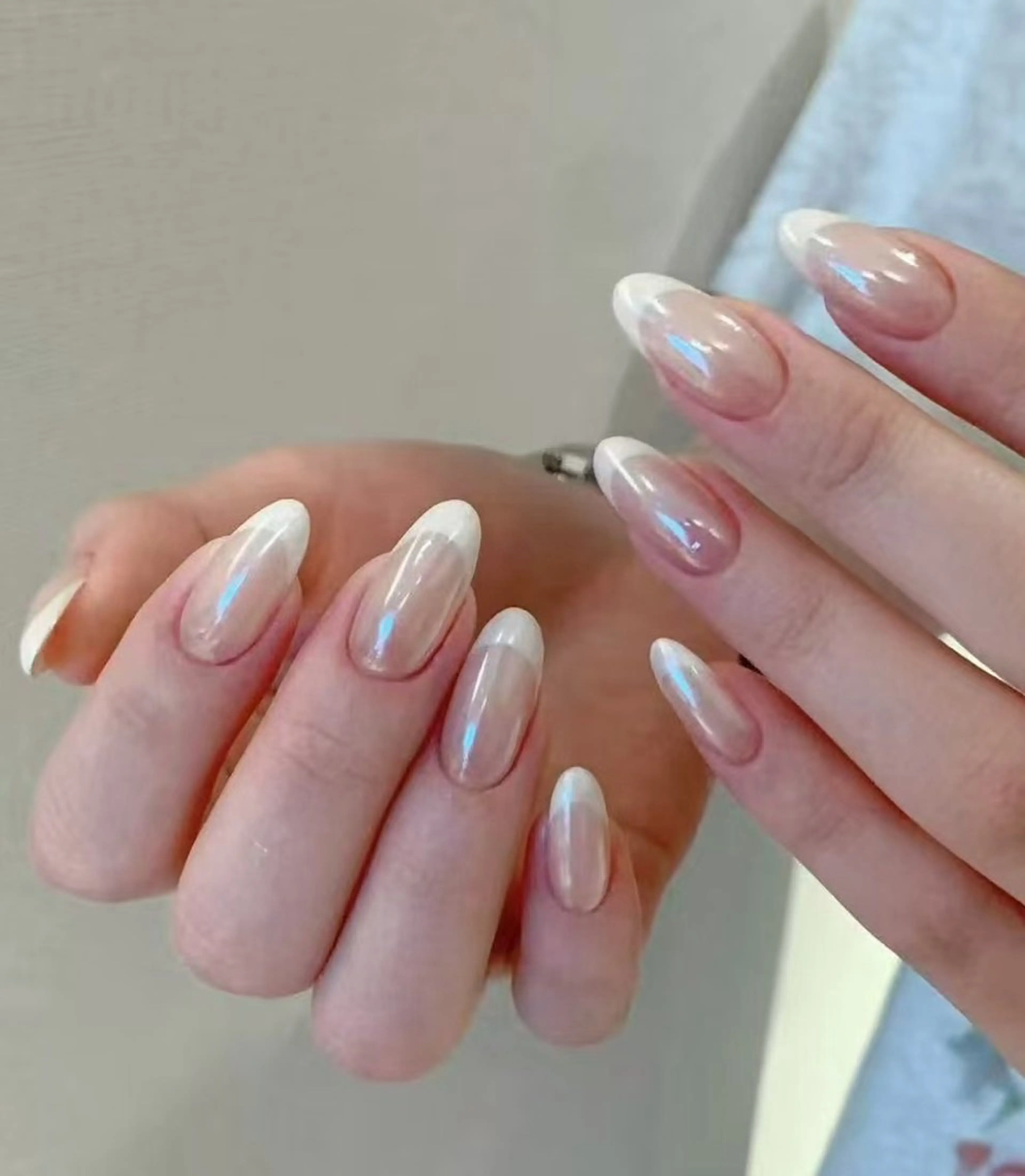 ネイル オーロラネイル フラワーネイル フットネイル フレンチネイル ジェルネイル ハンドネイル BabyYouMi nailのネイルデザイン