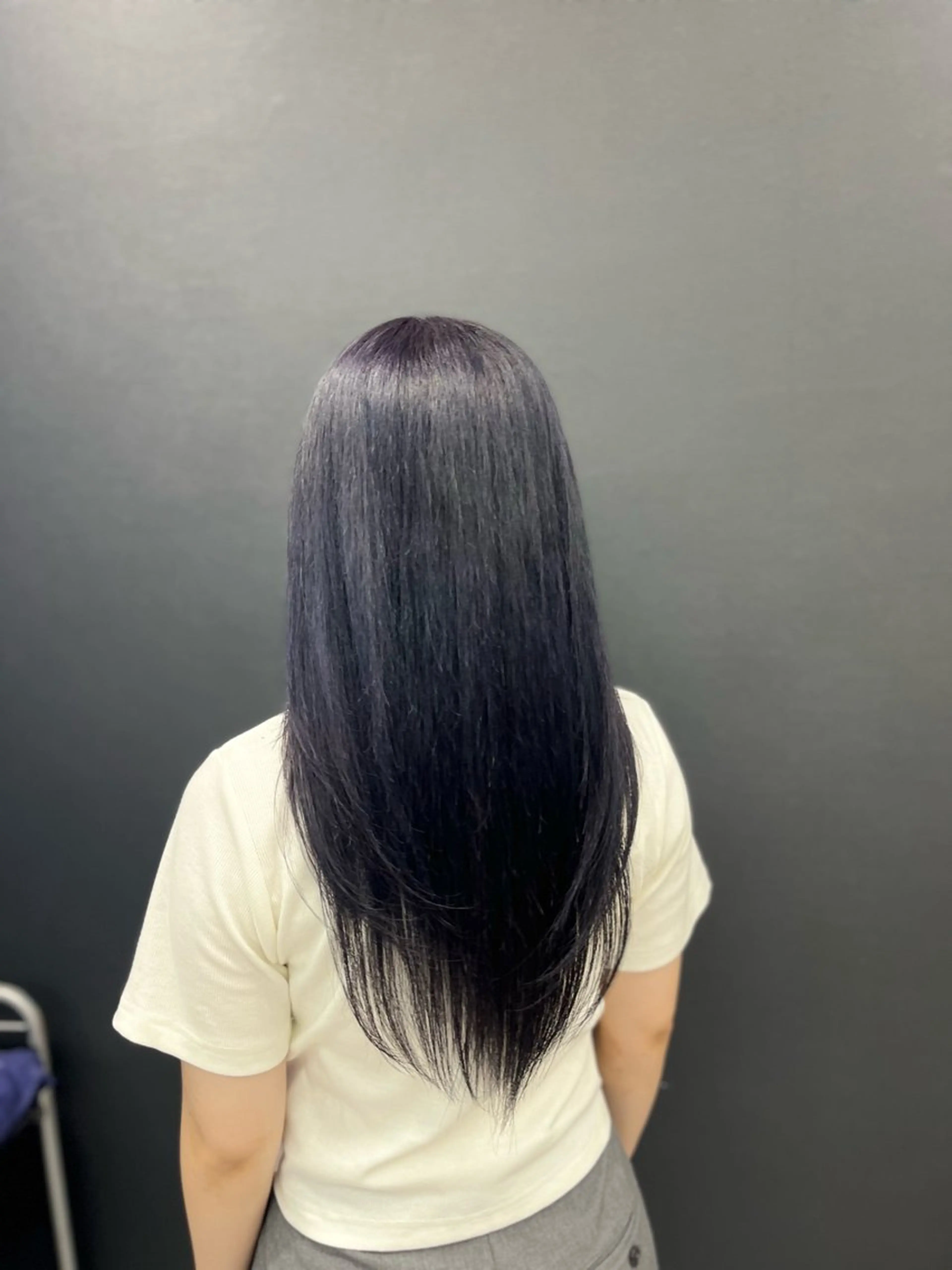 ロング カラー パープルカラー ヘアカラー トリートメント White梅田  ／ COCOのヘアスタイル