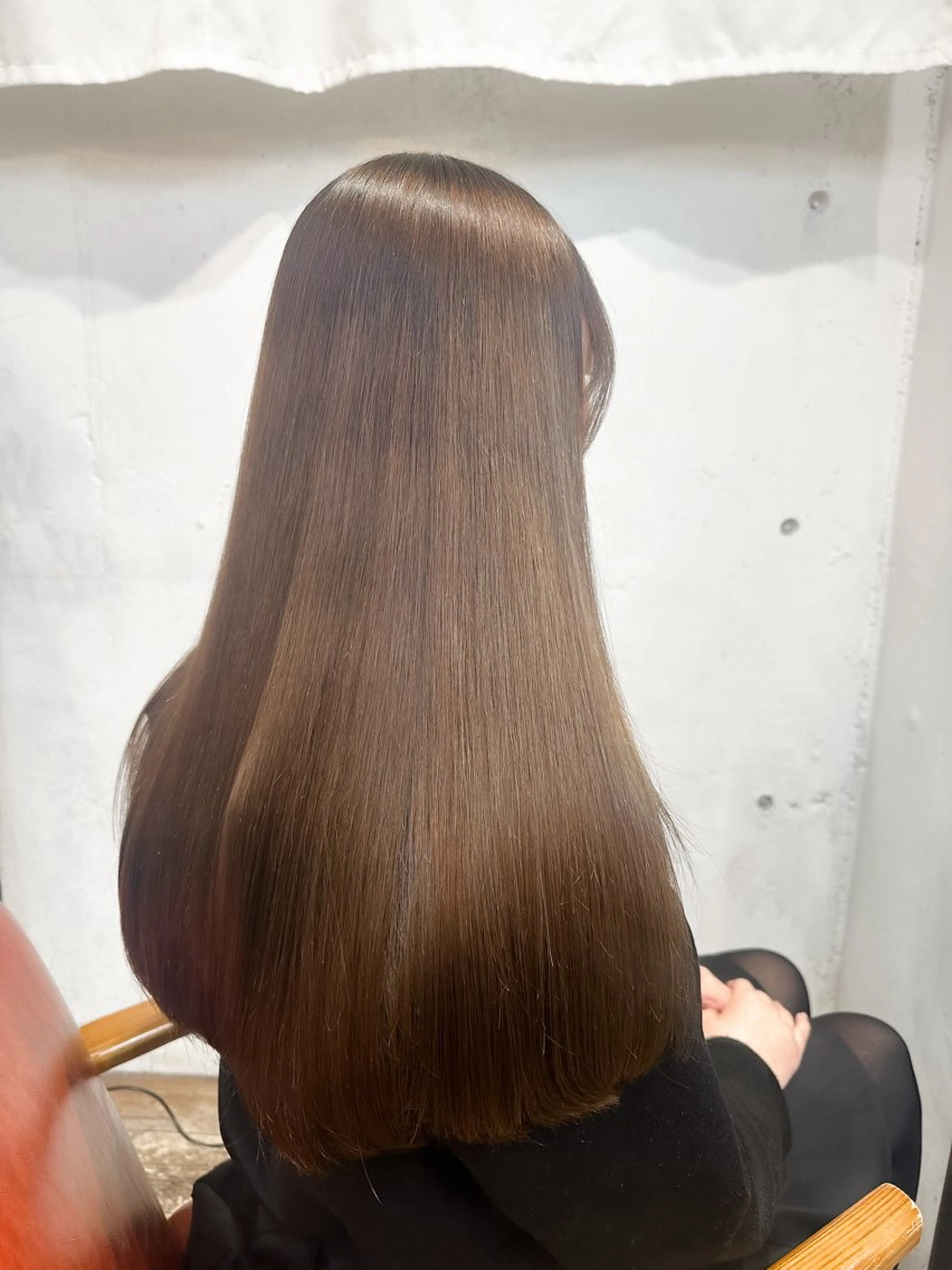 ロング カラー ブラウンカラー ナチュラルブラウン カット ヘアカラー 🌈艶髪縮毛矯正🌈 岡野美典のヘアスタイル