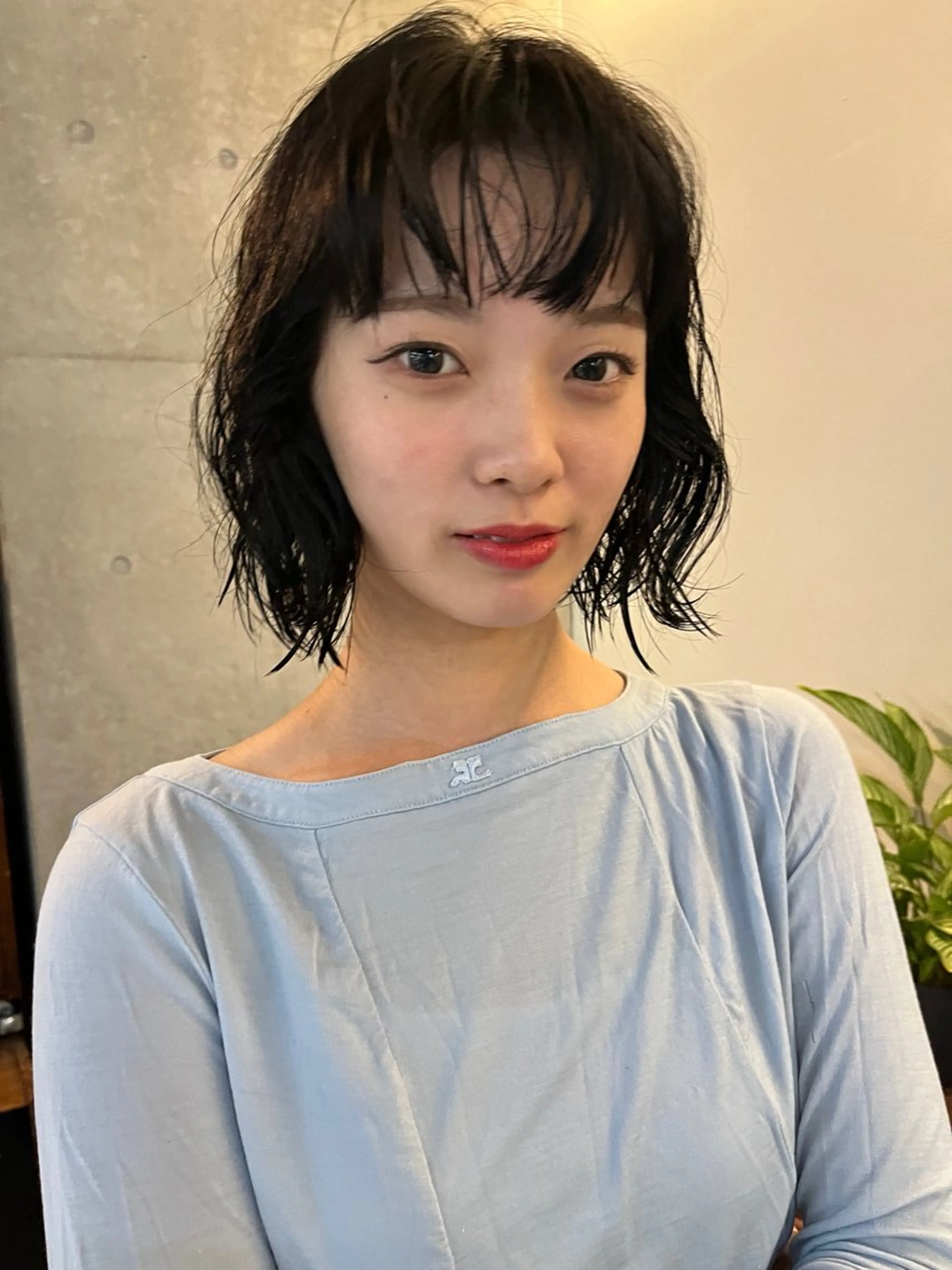ショート ショートボブ ボブ くせ毛 ショートヘア カット ヘアカラー レイヤーカット\ウル フ　chinatsuのヘアスタイル