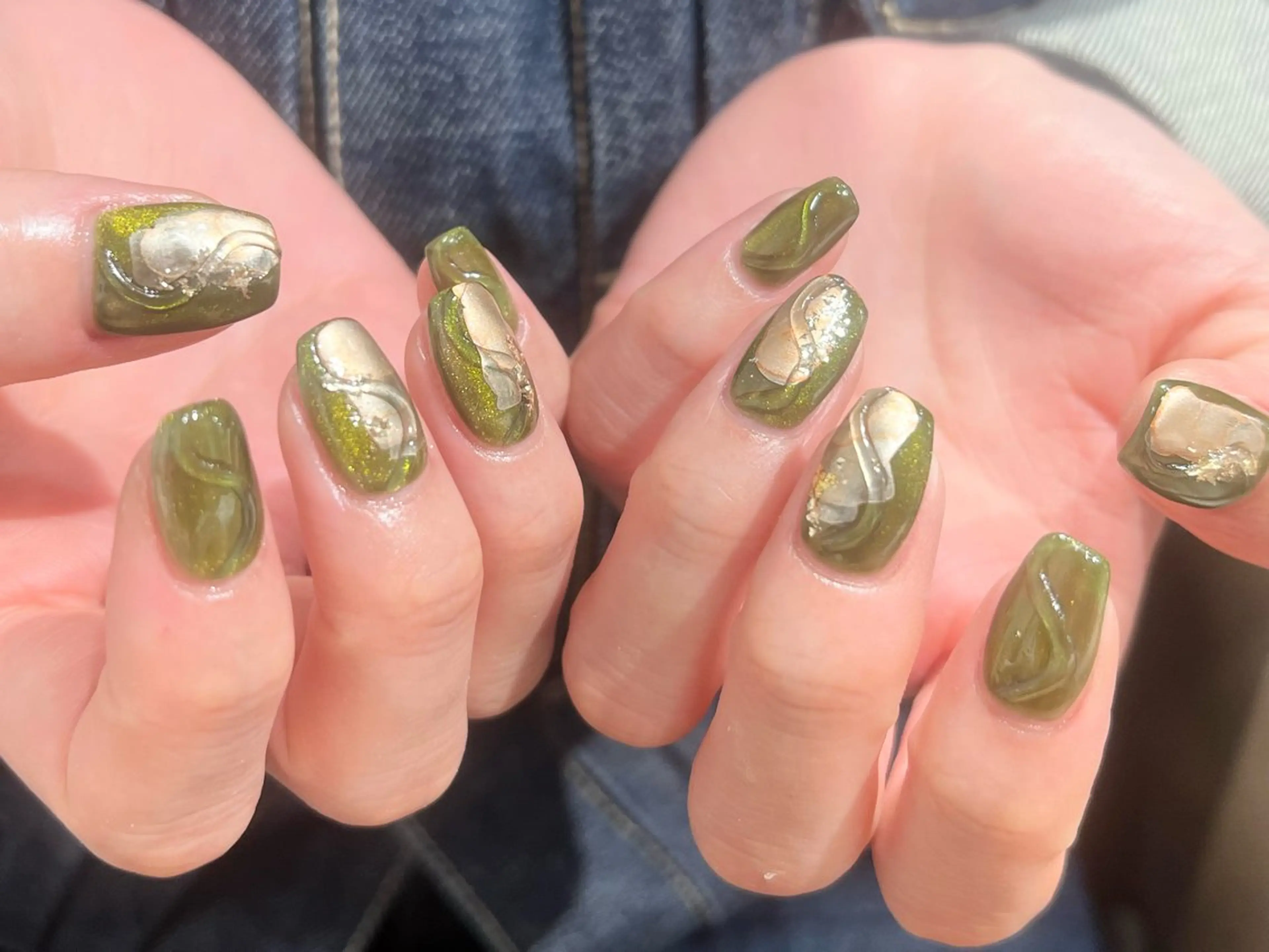 ネイル fumina 💚💛のネイルデザイン