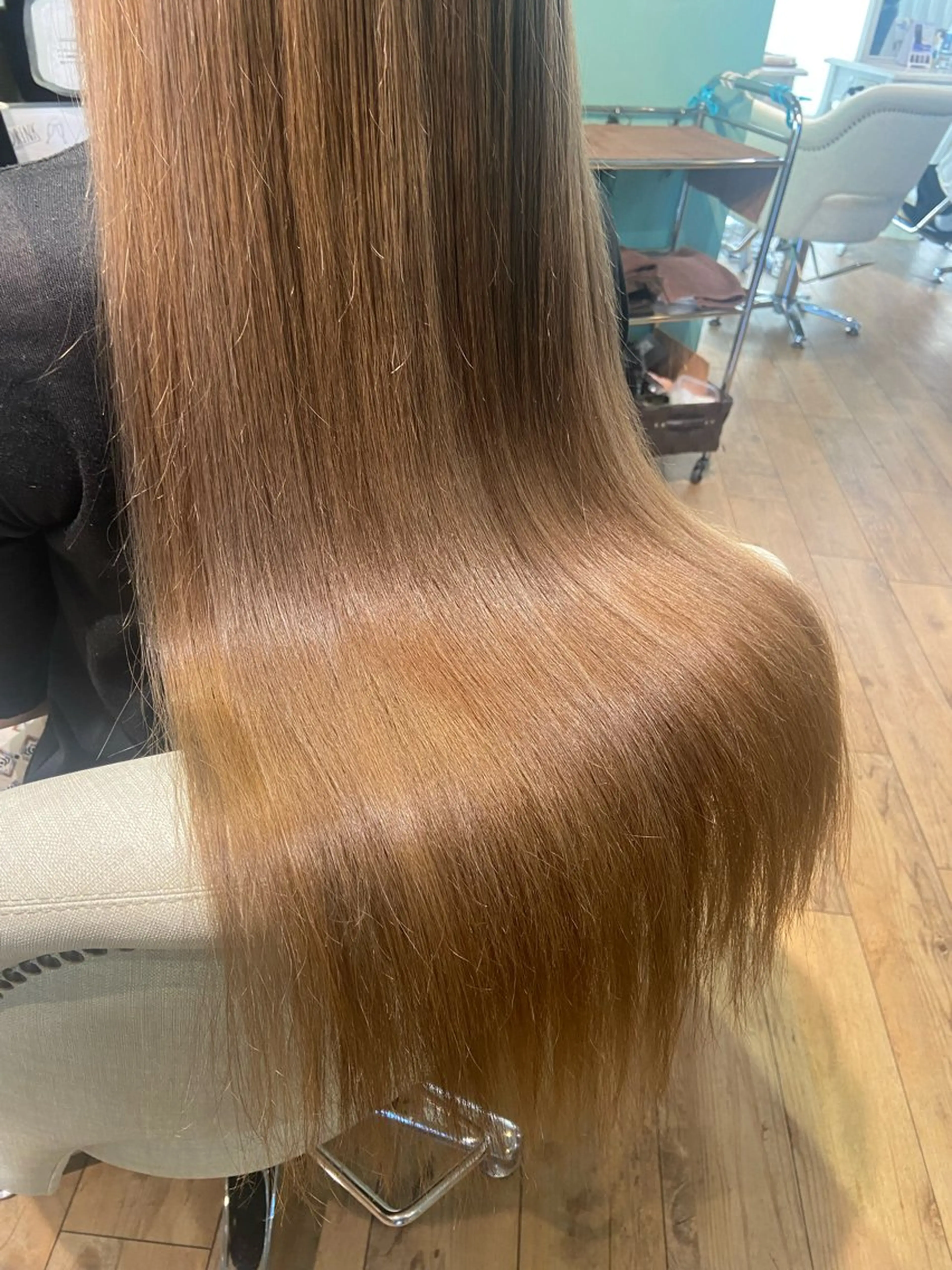 ロング カラー ベージュカラー ヘアカラー トリートメント 🧸プルエクステ❤︎ ネイルKAO🧸のヘアスタイル