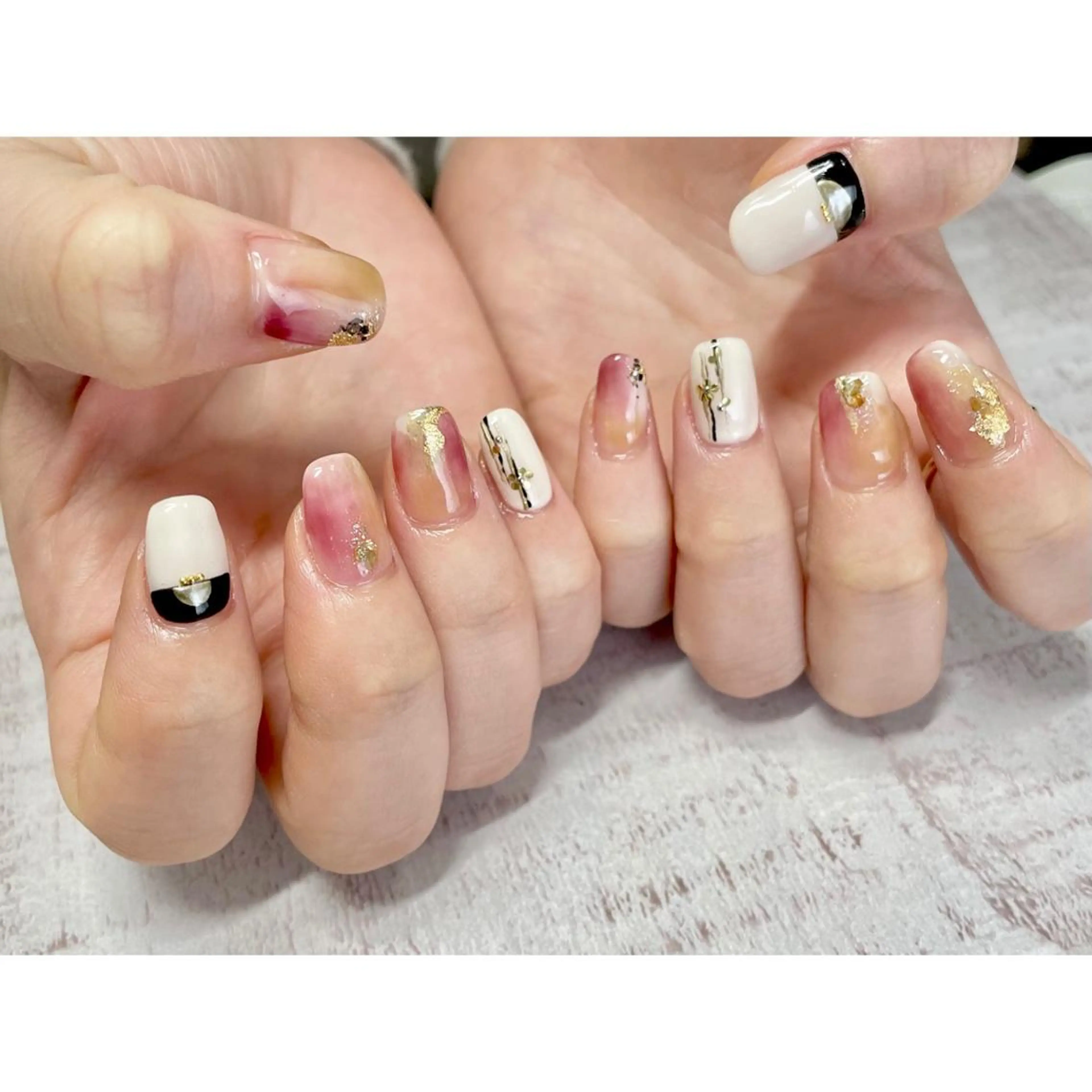 ネイル 𖡼 yumenoのネイルデザイン