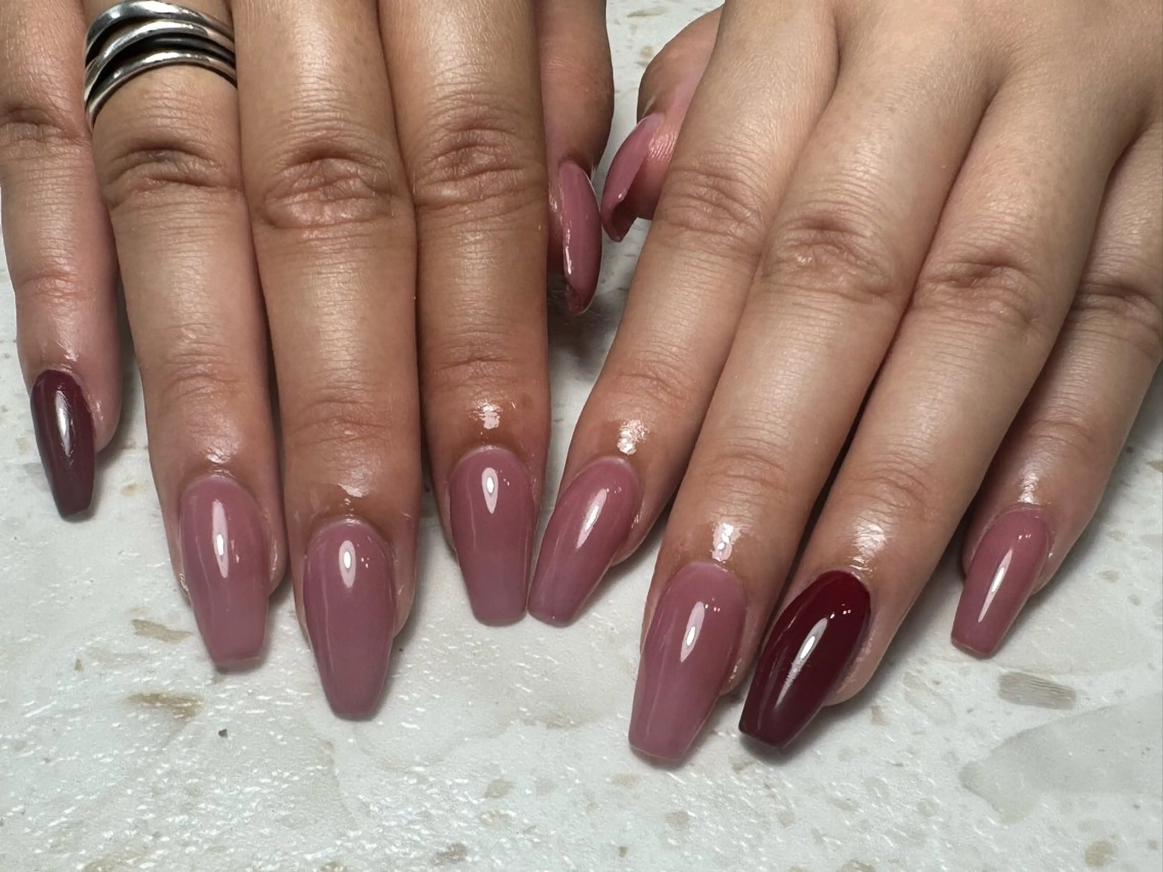 🖐️オフありチップ長さ出し10本💅+ワンカラーorグラデーション🩵の写真