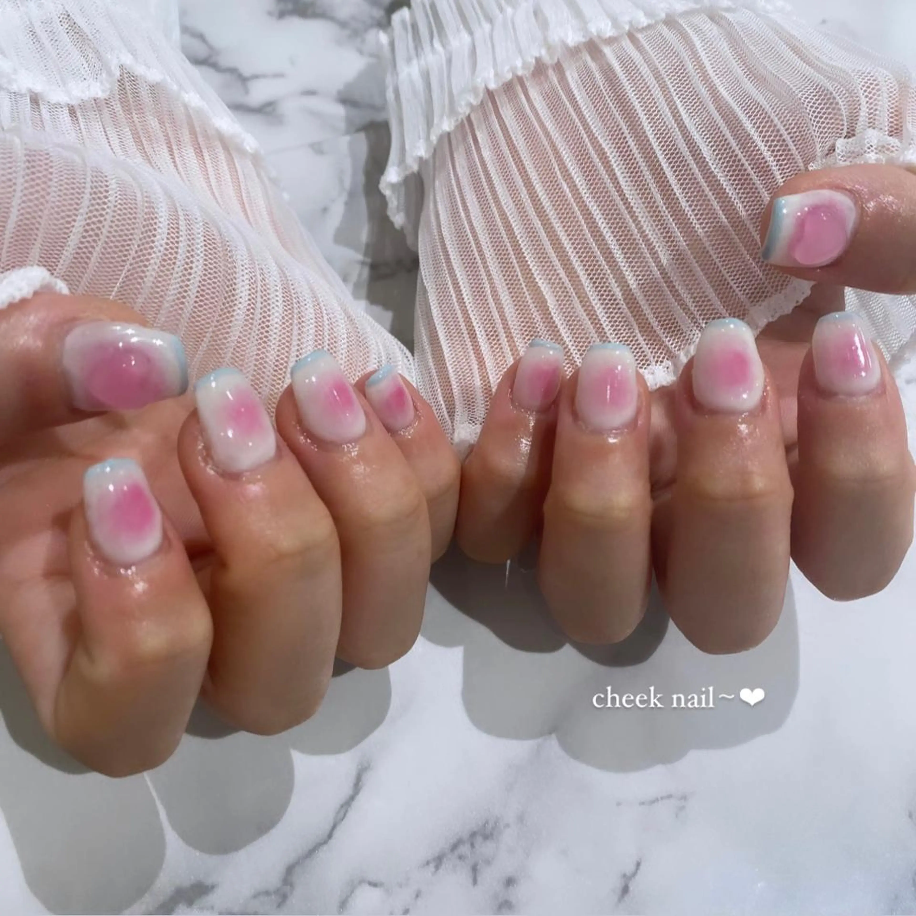 ネイル アートネイル チークネイル PLATINUM   DOLL【プラチナムドール】所属・ひろこ eyelist🎀のマツエク・マツパデザイン