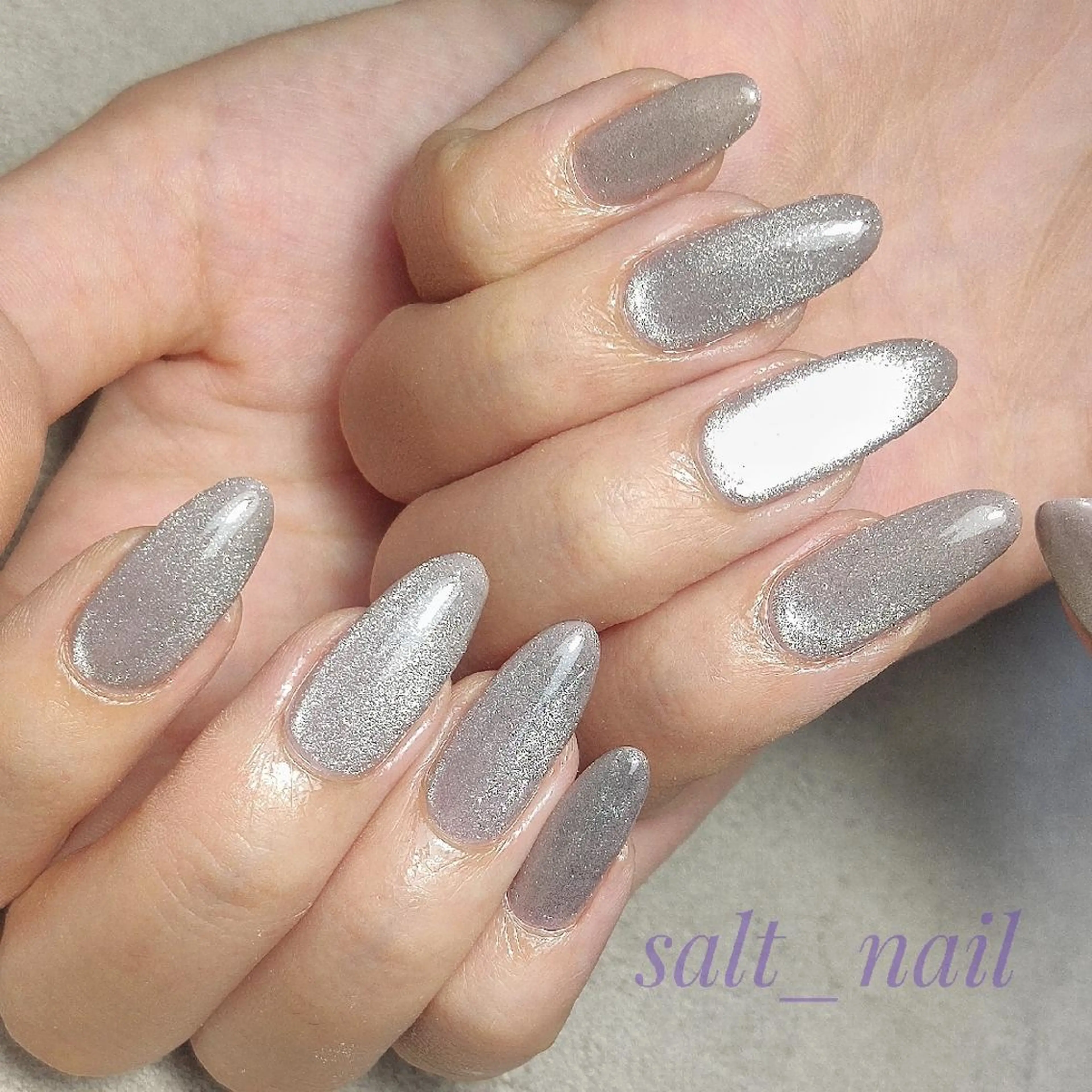 ネイル マグネットネイル ハンドネイル 個人サロン saltnailのネイルデザイン