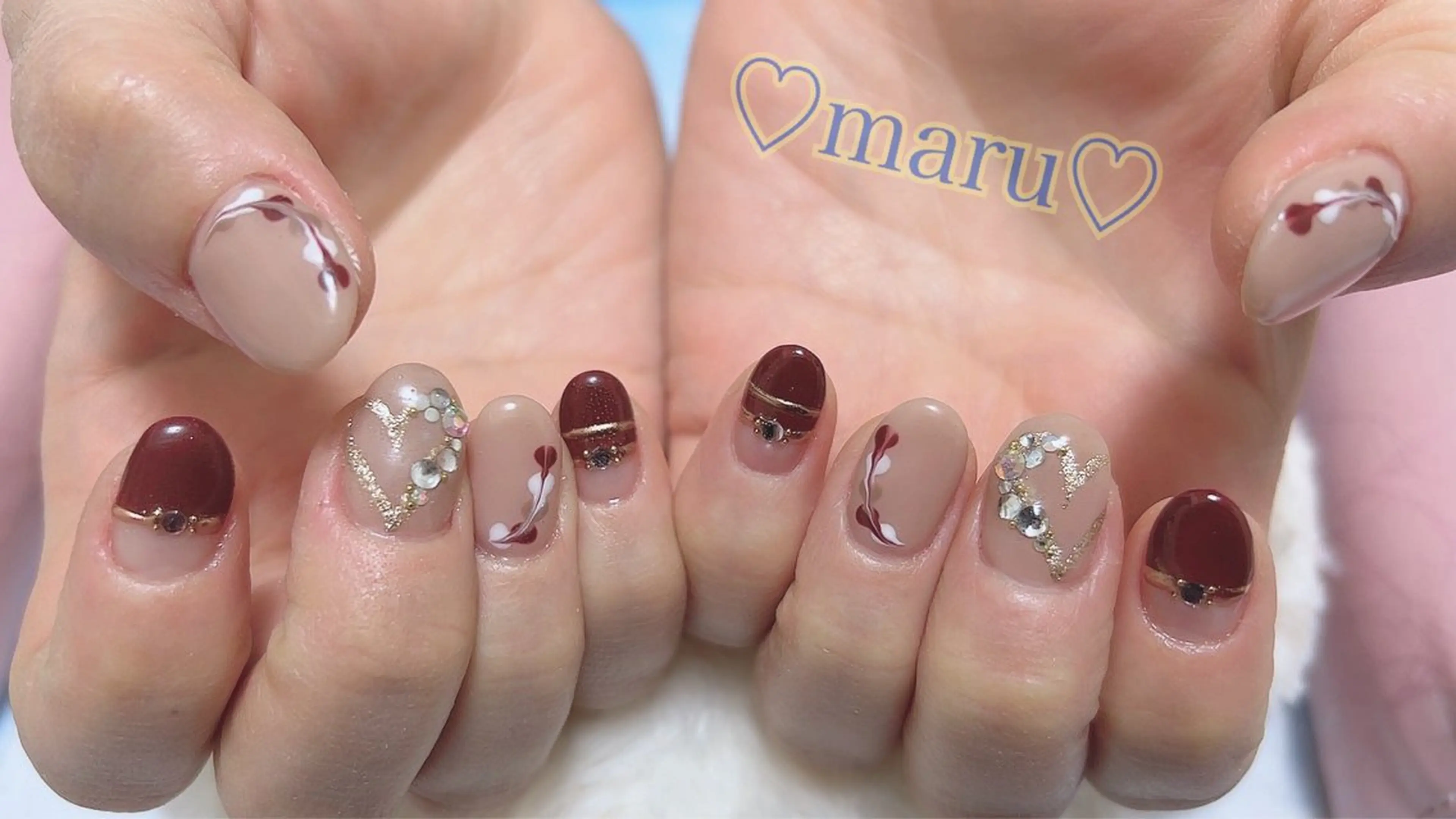 ネイル ハンドネイル フットネイル まるみ ♡のネイルデザイン