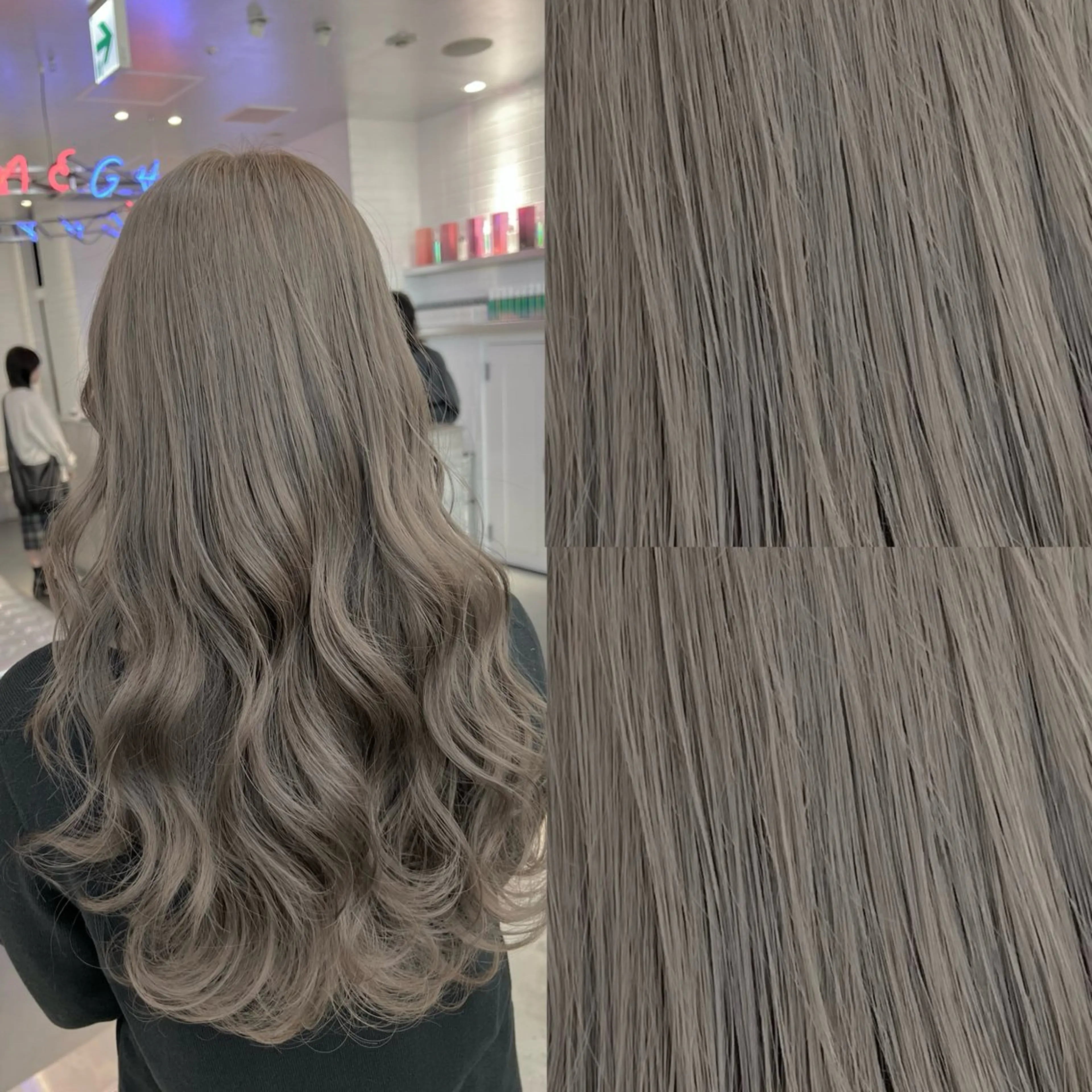 ロング カラー ヘアカラー 🩵艶ハイトーン ブリーチ🩵ユウゴのヘアスタイル